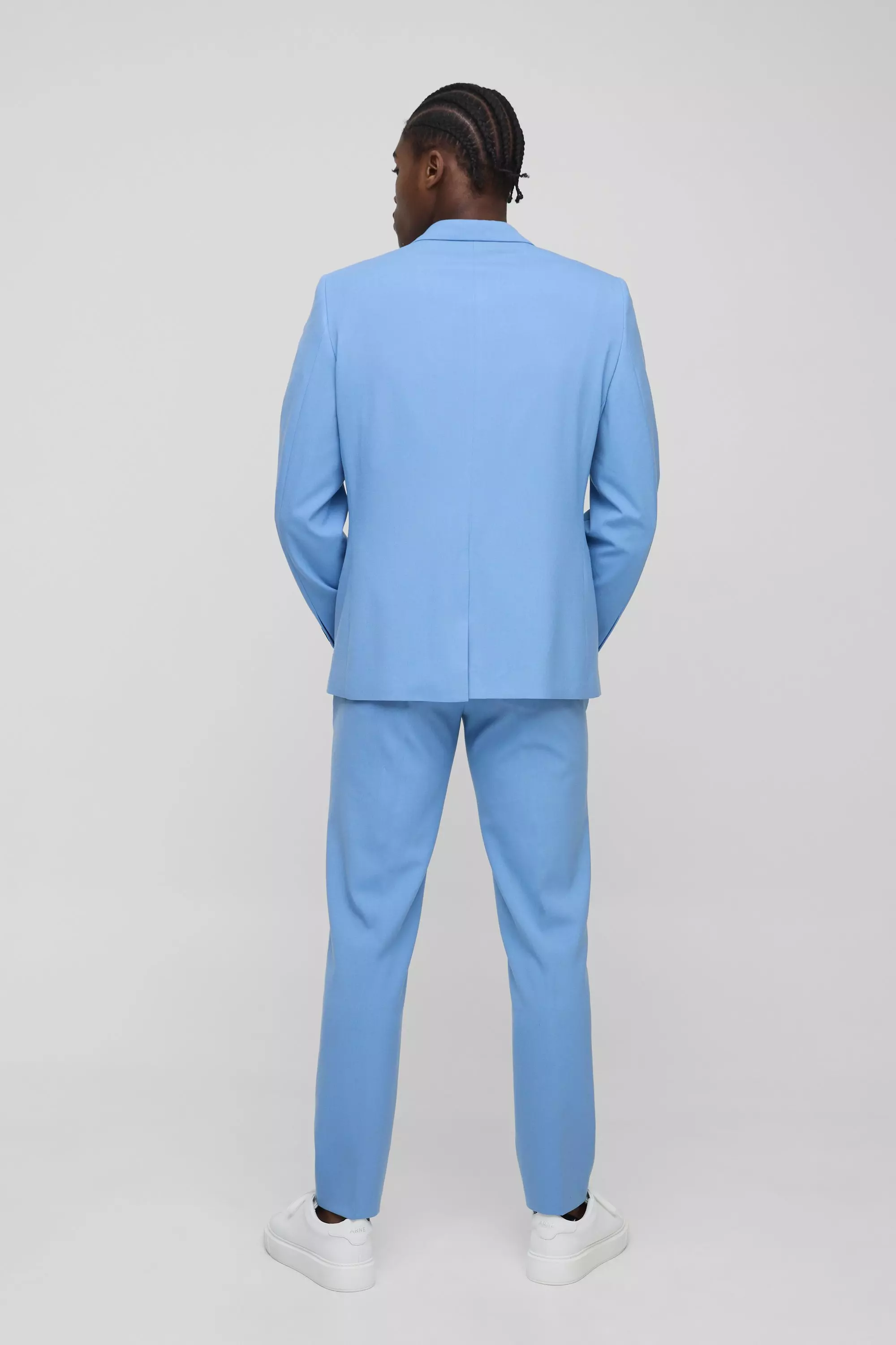 Slim Fit Fixed Waistband Suit Trouser | boohooMAN USA