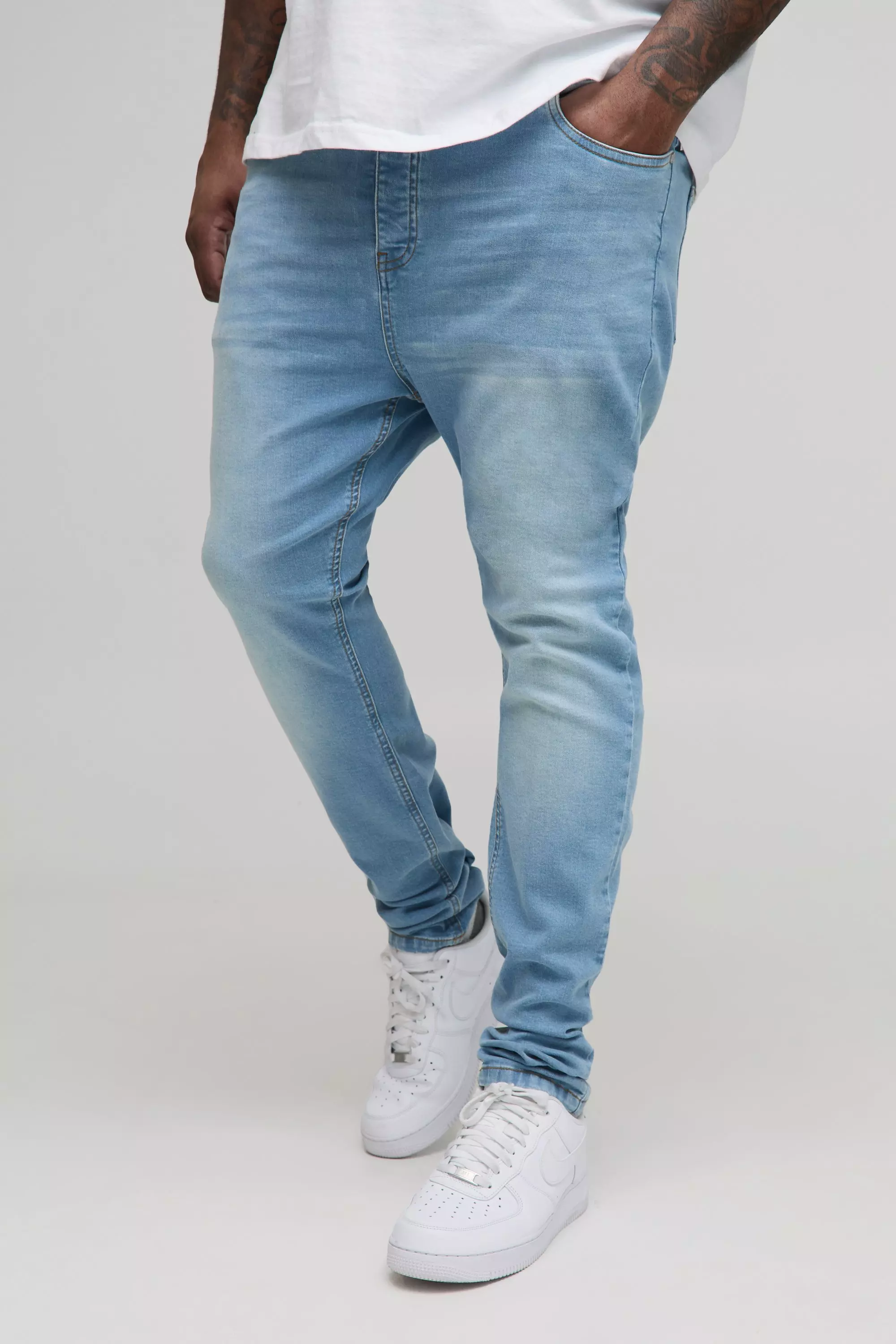 Grande taille - Jean stretch super skinny, Light blue autre image