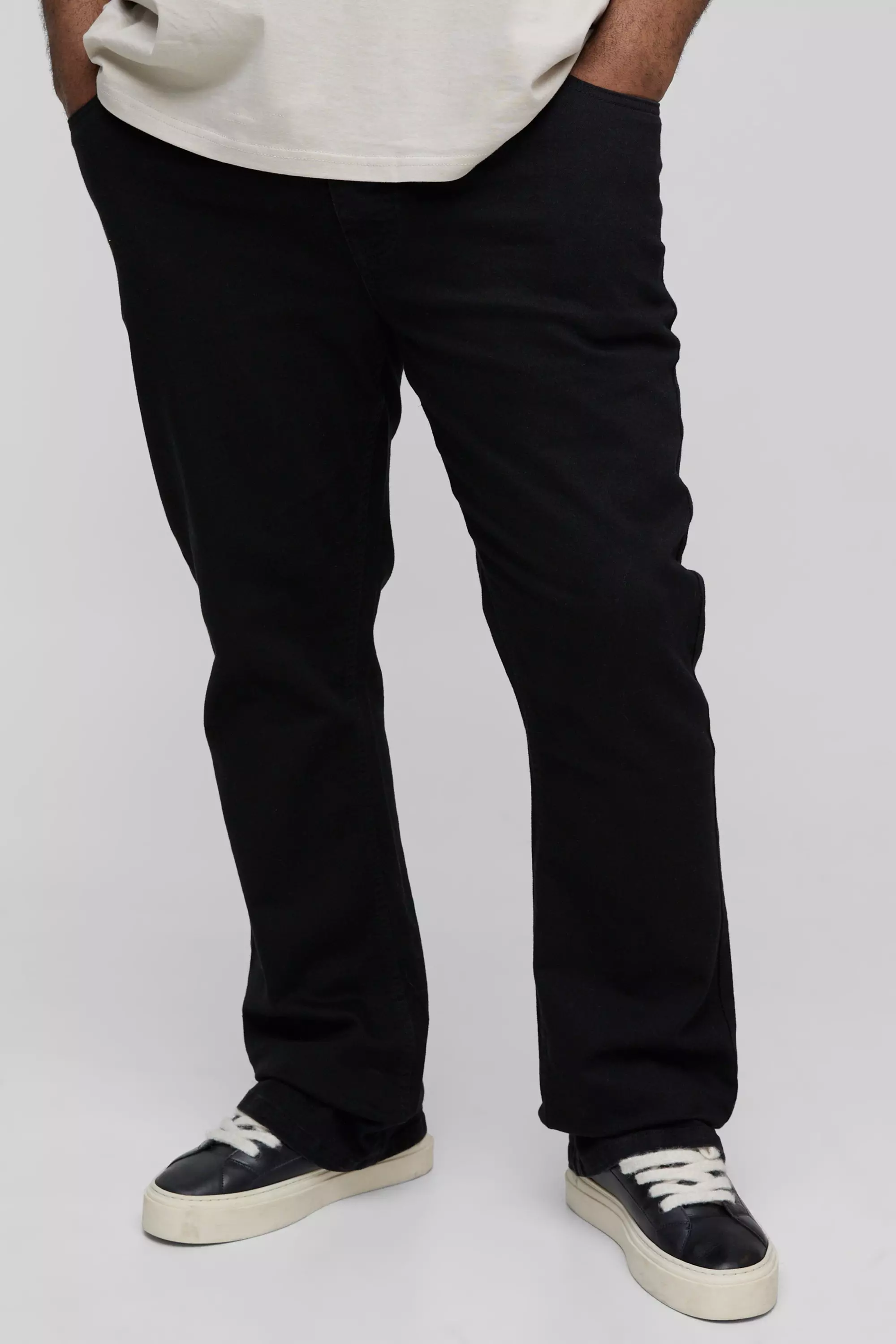 Plus Stretch Slim Flared Jeans | boohooMAN USA