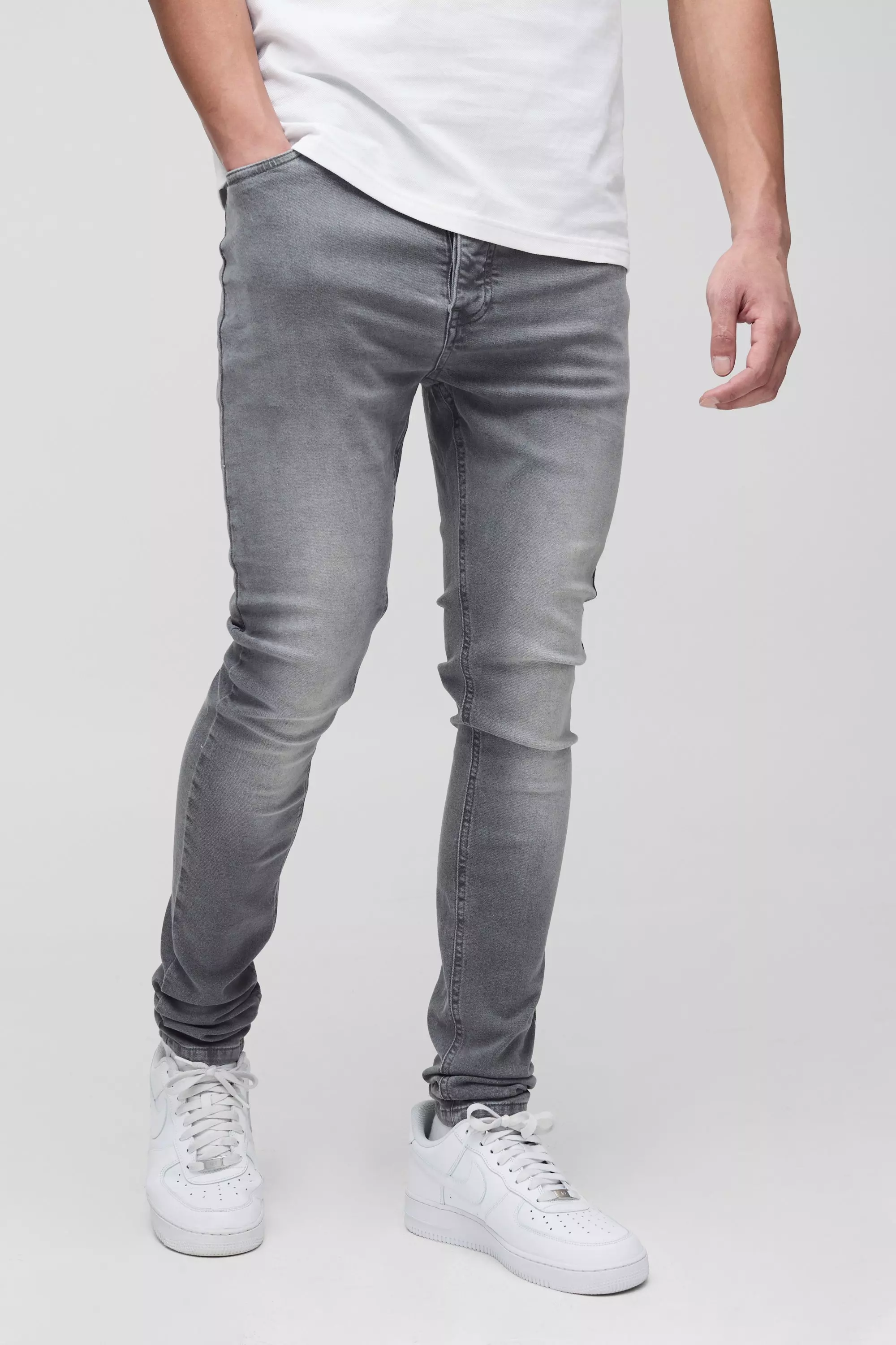 Tall - Jean stretch super skinny, Light grey autre image