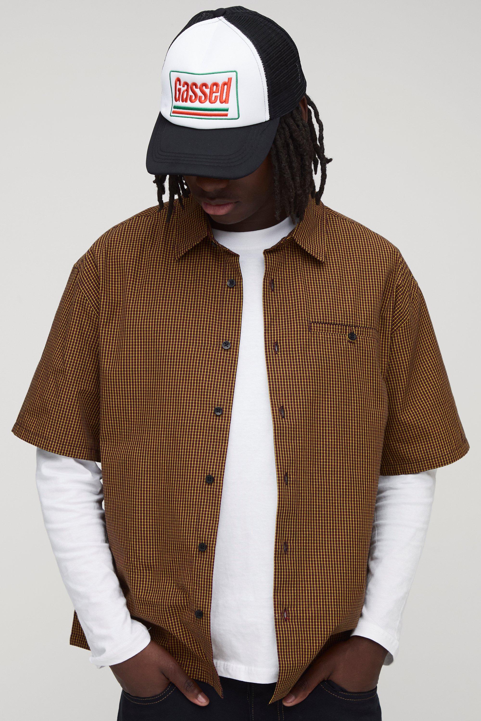Men's Yellow Flannel Shirts | boohooMAN USA