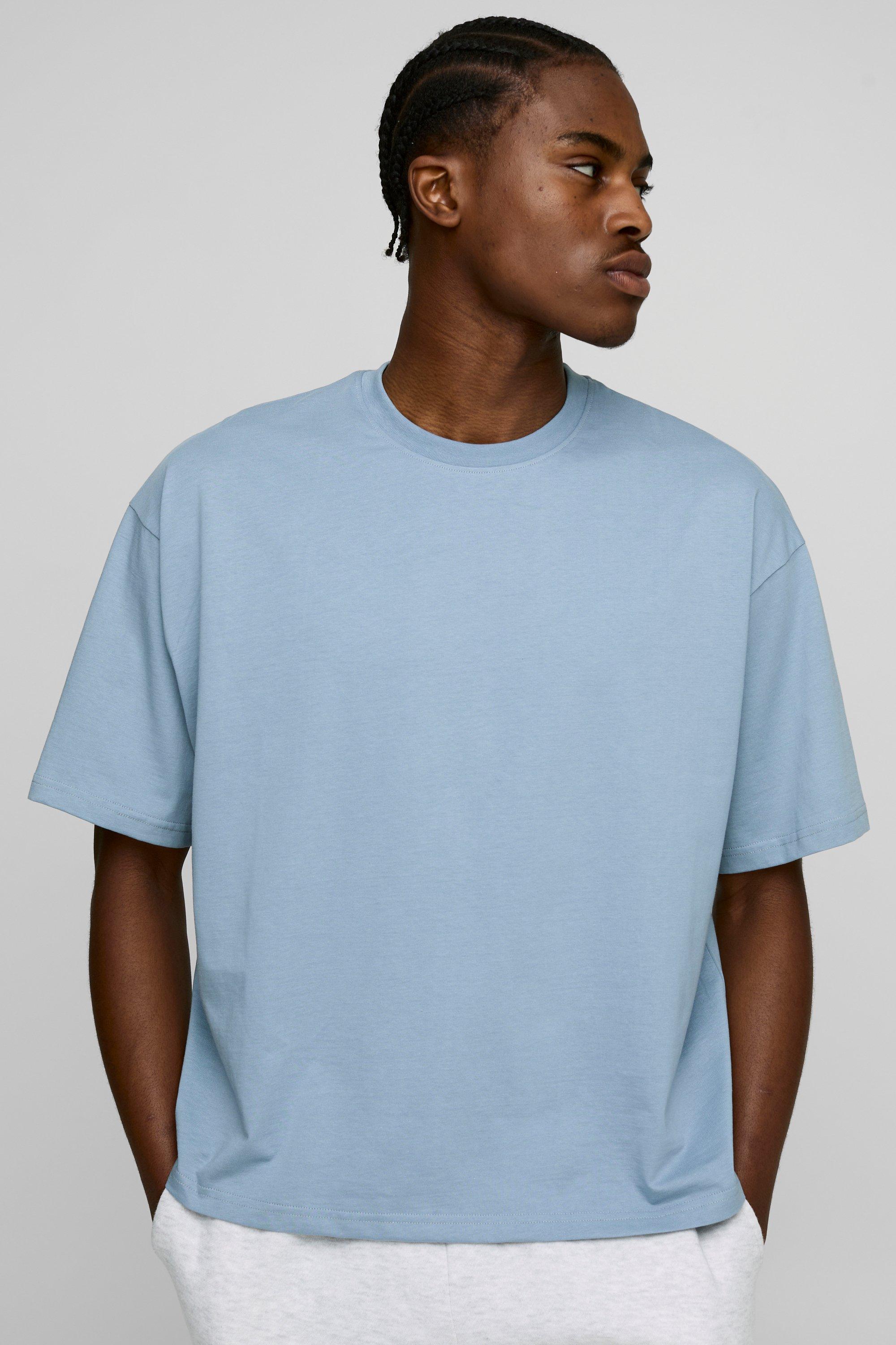 Basic Oversized Boxy Crew Neck T-shirt | boohooMAN USA