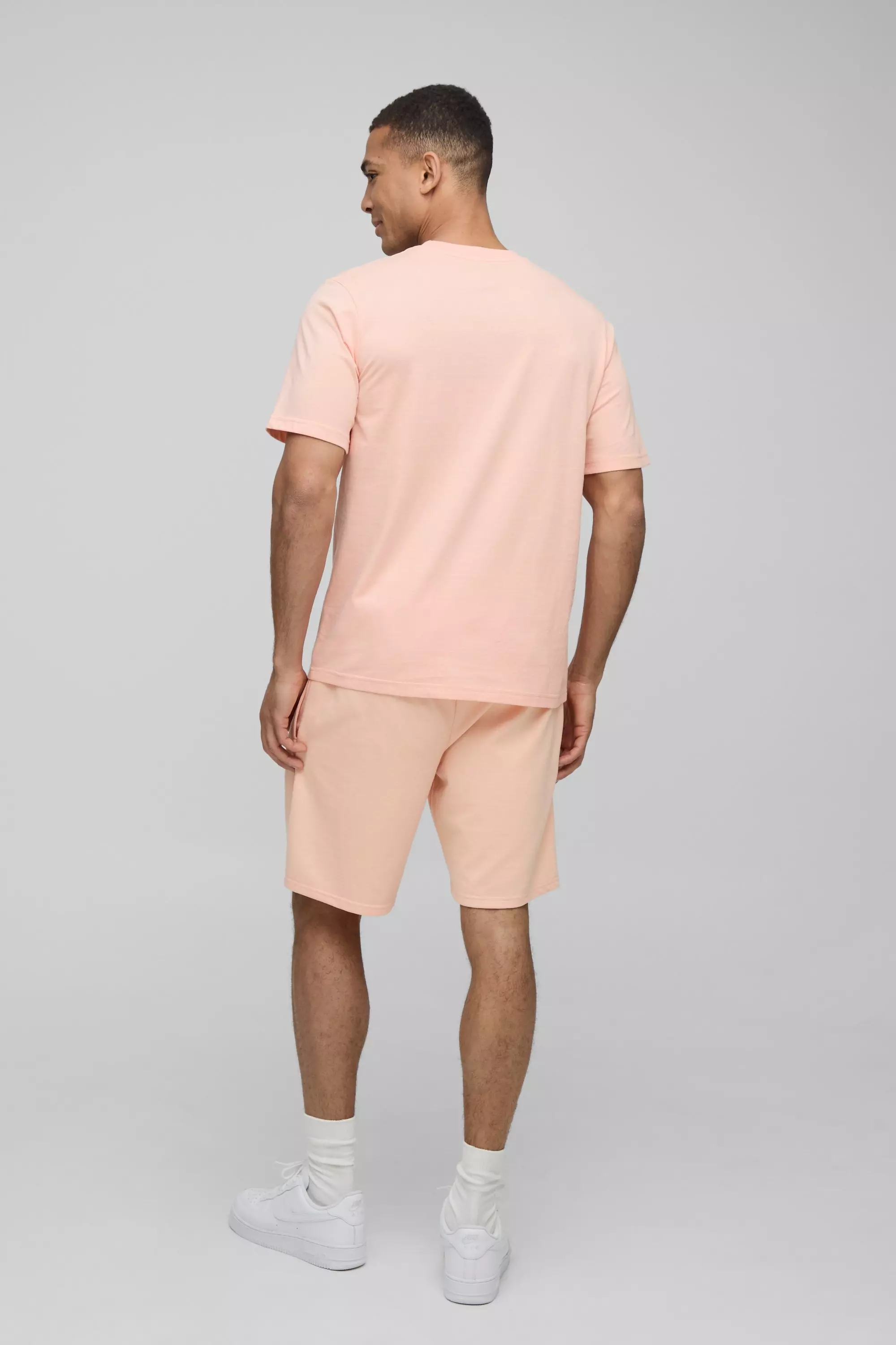 Peach Regular Fit MAN. Basic Crew Neck T-shirt alternative image