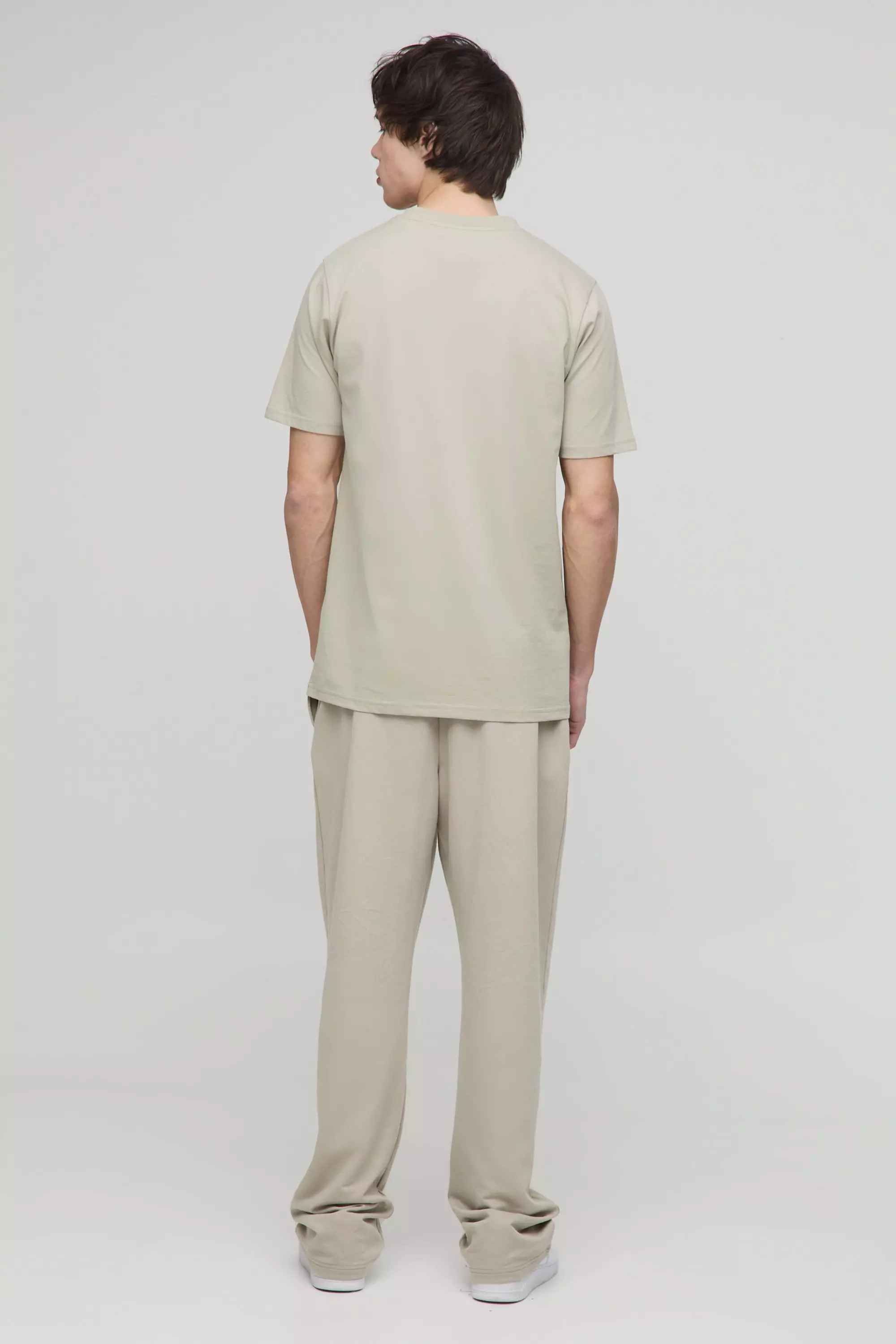 Light khaki Tall Basic Slim Fit Crew Neck T-Shirt alternative image