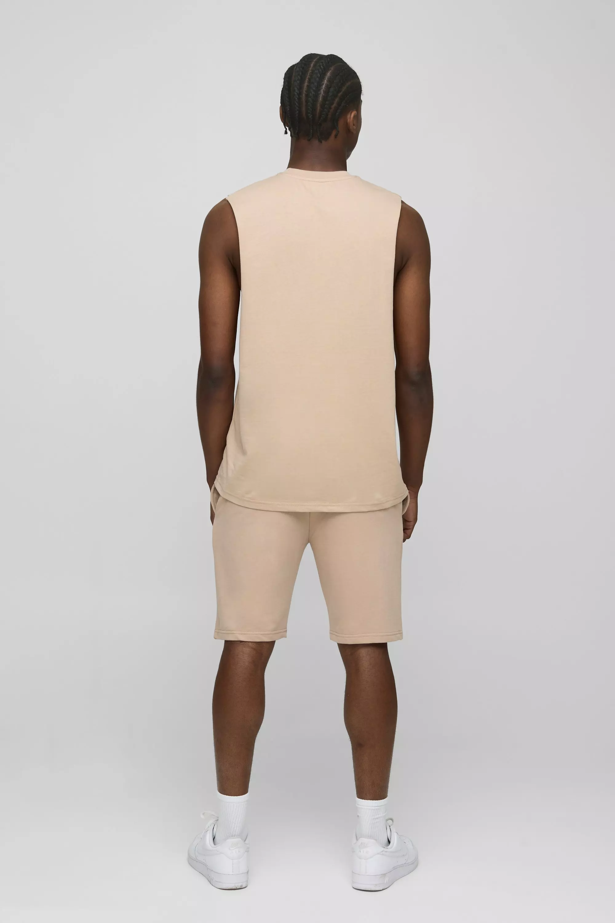 Canotta Basic con giromanica ampio, Mocha immagine alternativa