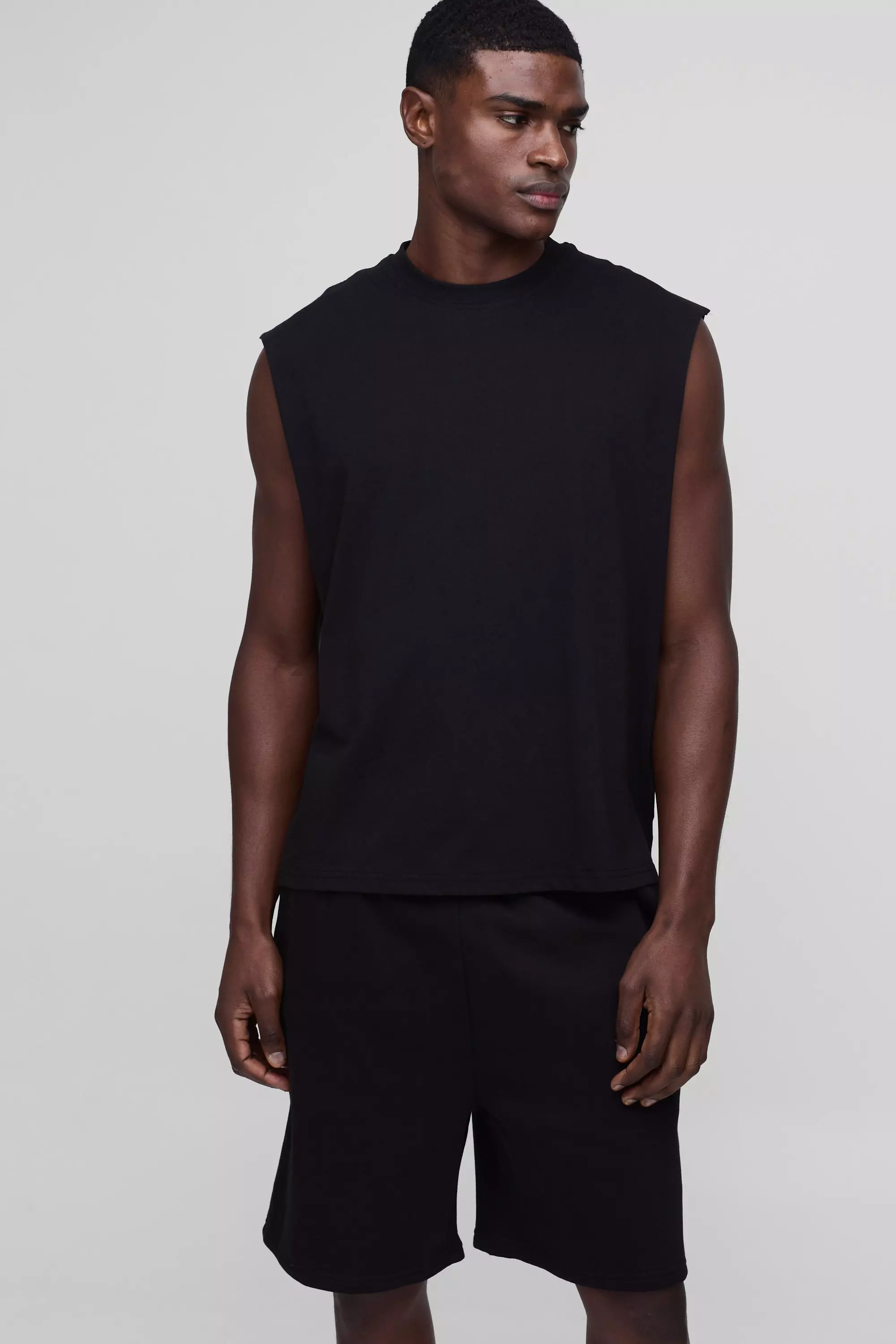 Kastiges Basic Oversize Tanktop, Black alternatives Bild