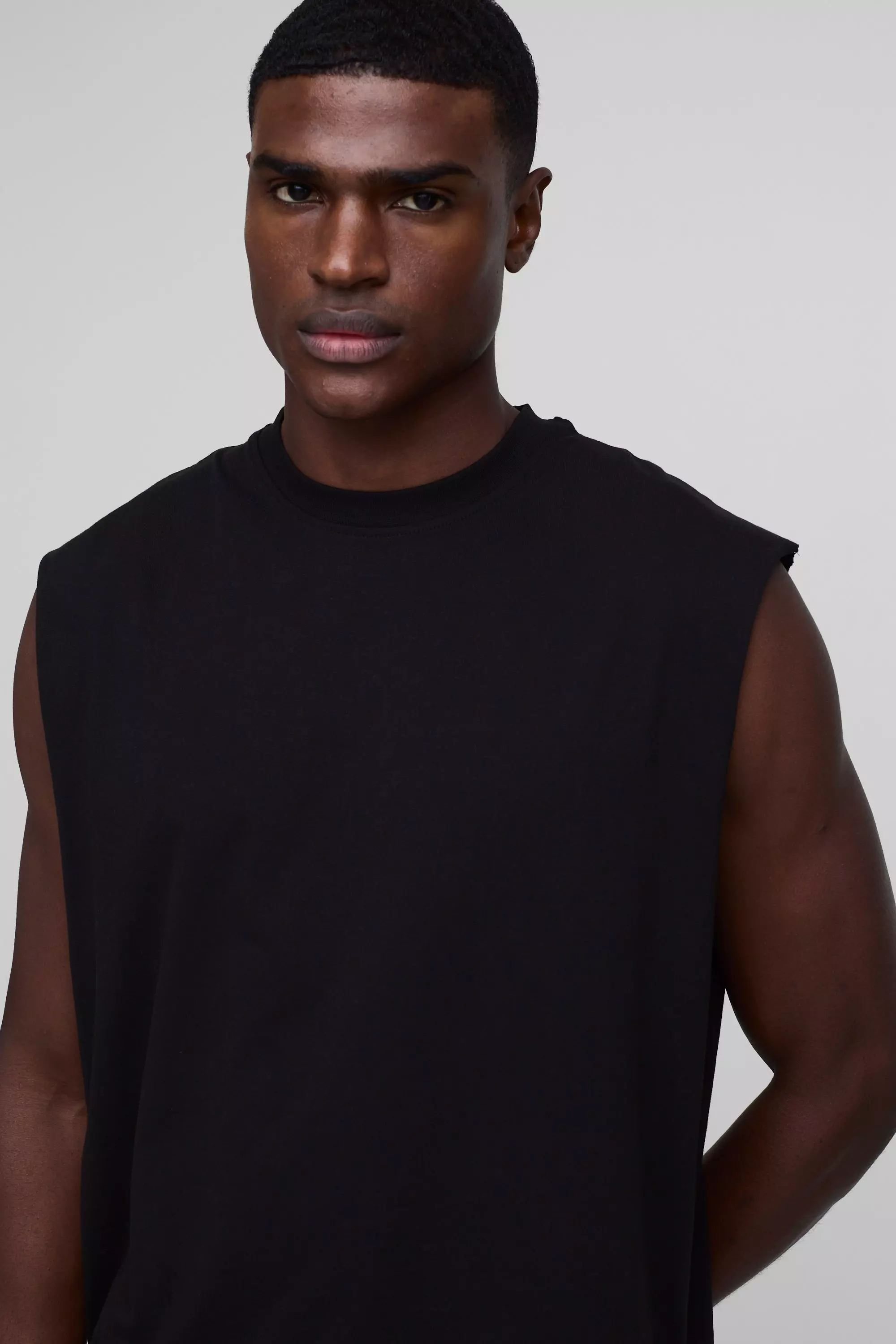 Kastiges Basic Oversize Tanktop, Black alternatives Bild