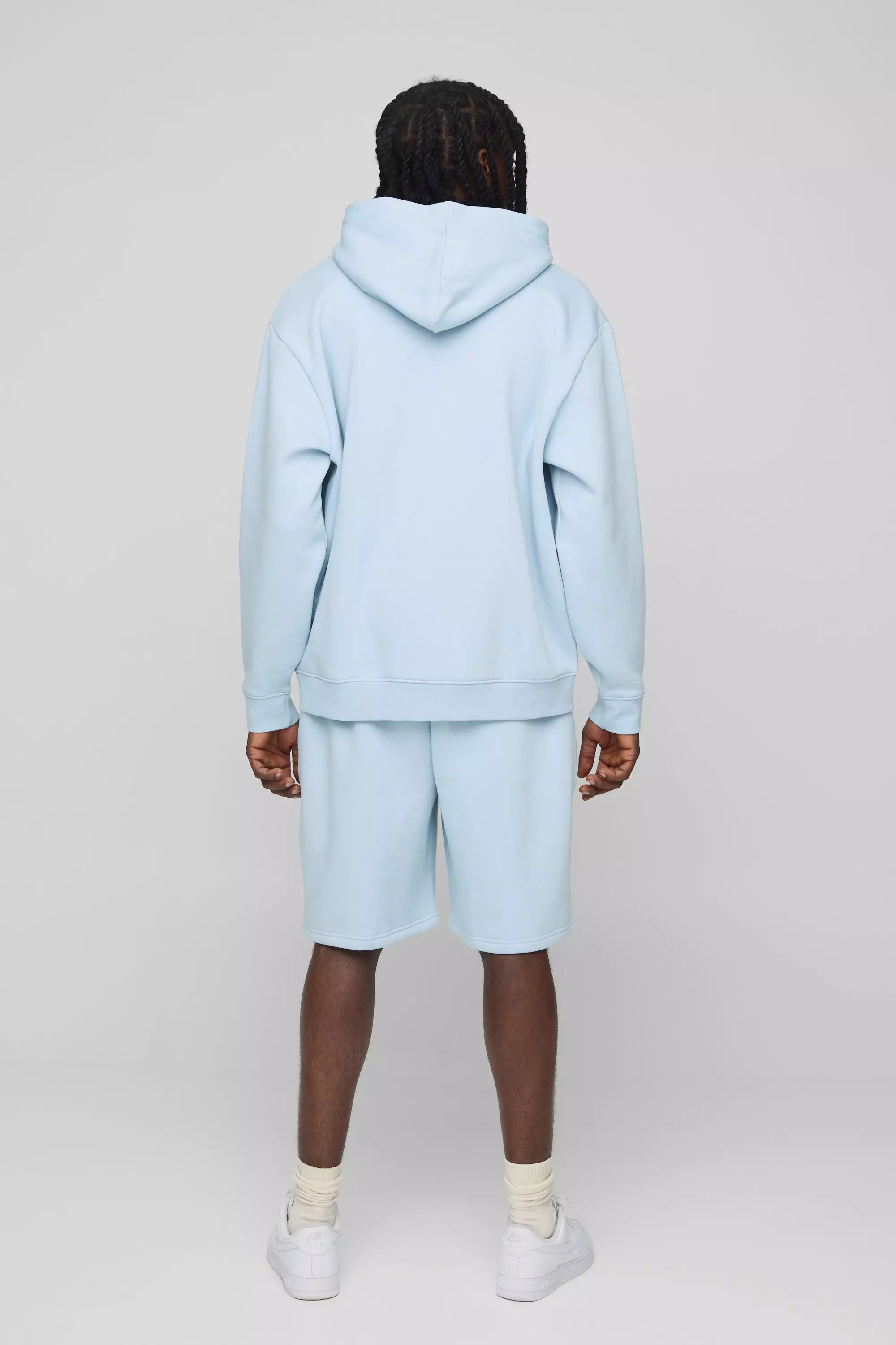 Oversized Man Hooded Short Tracksuit | boohooMAN USA