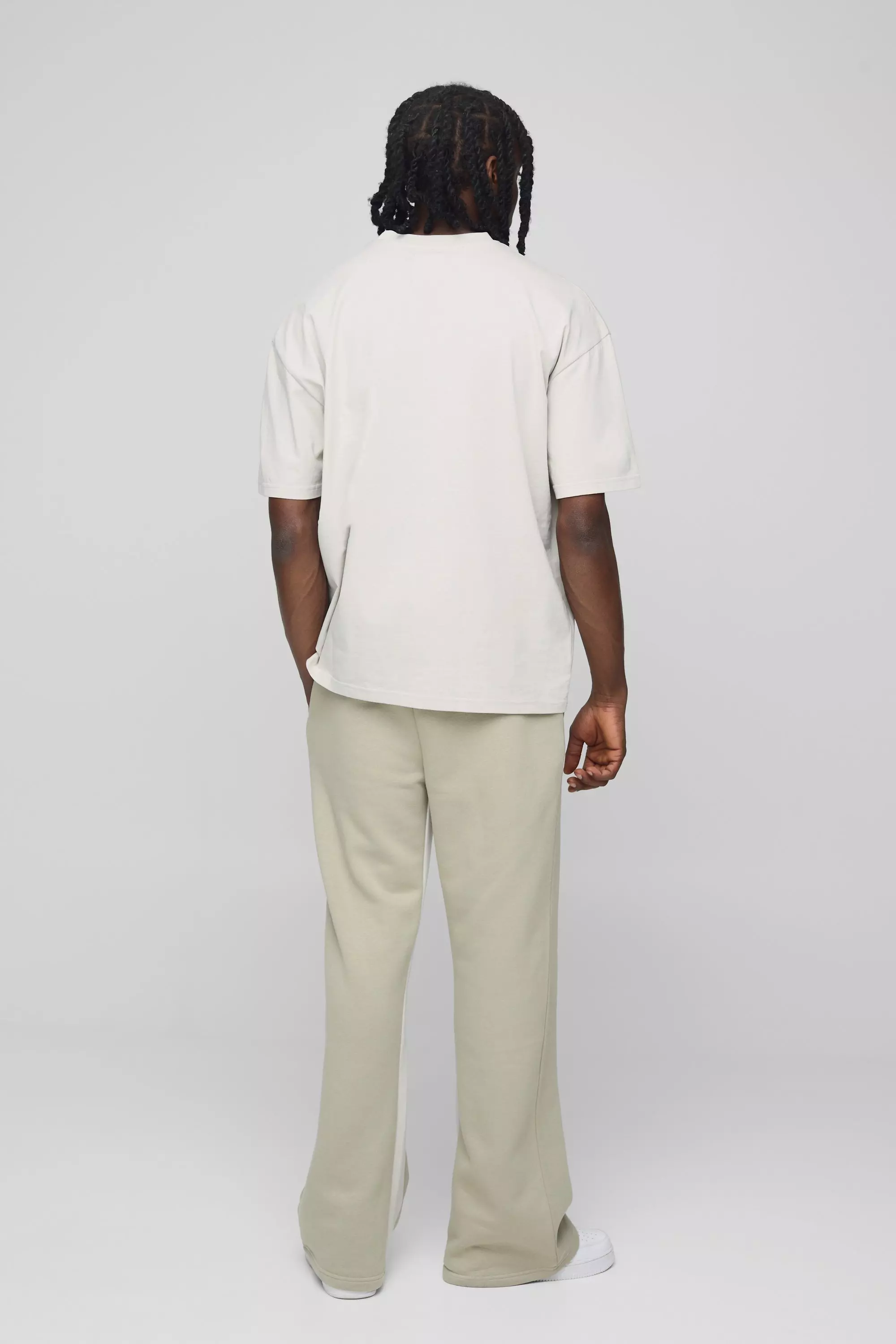 Oversized Homme T-Shirt & Gusset Jogger Long Set | boohooMAN USA