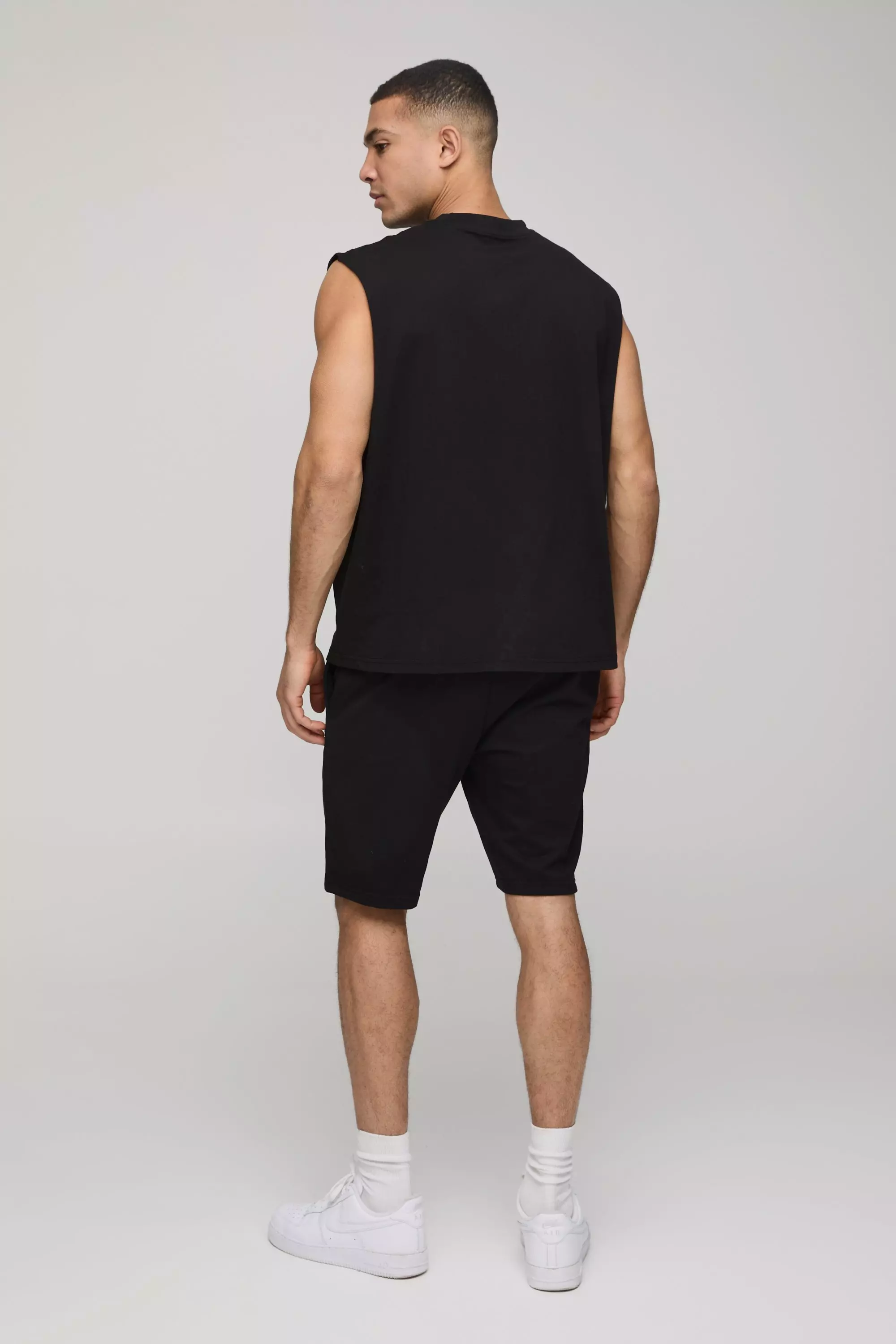 Black MAN. Basic Oversized Boxy Tank alternative image