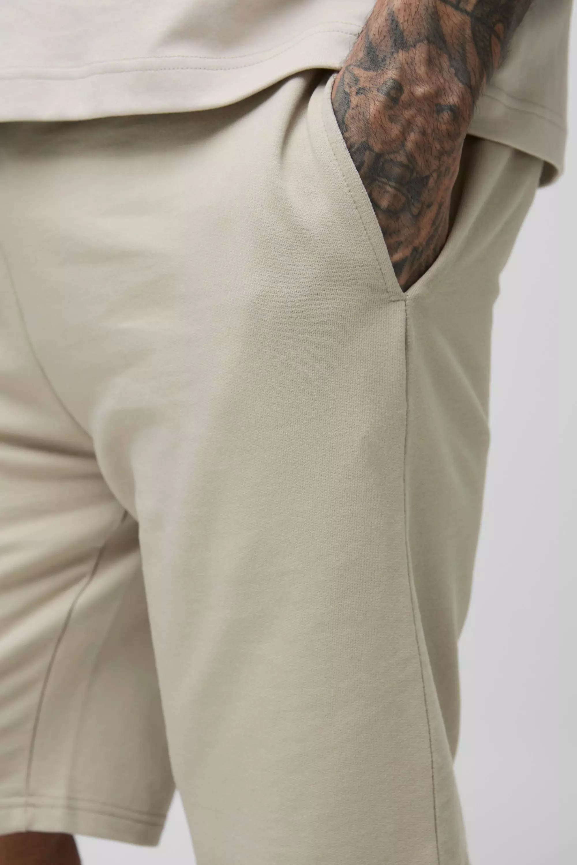 Tall 260GSM Loopback Slim Fit Basic Shorts | boohooMAN USA