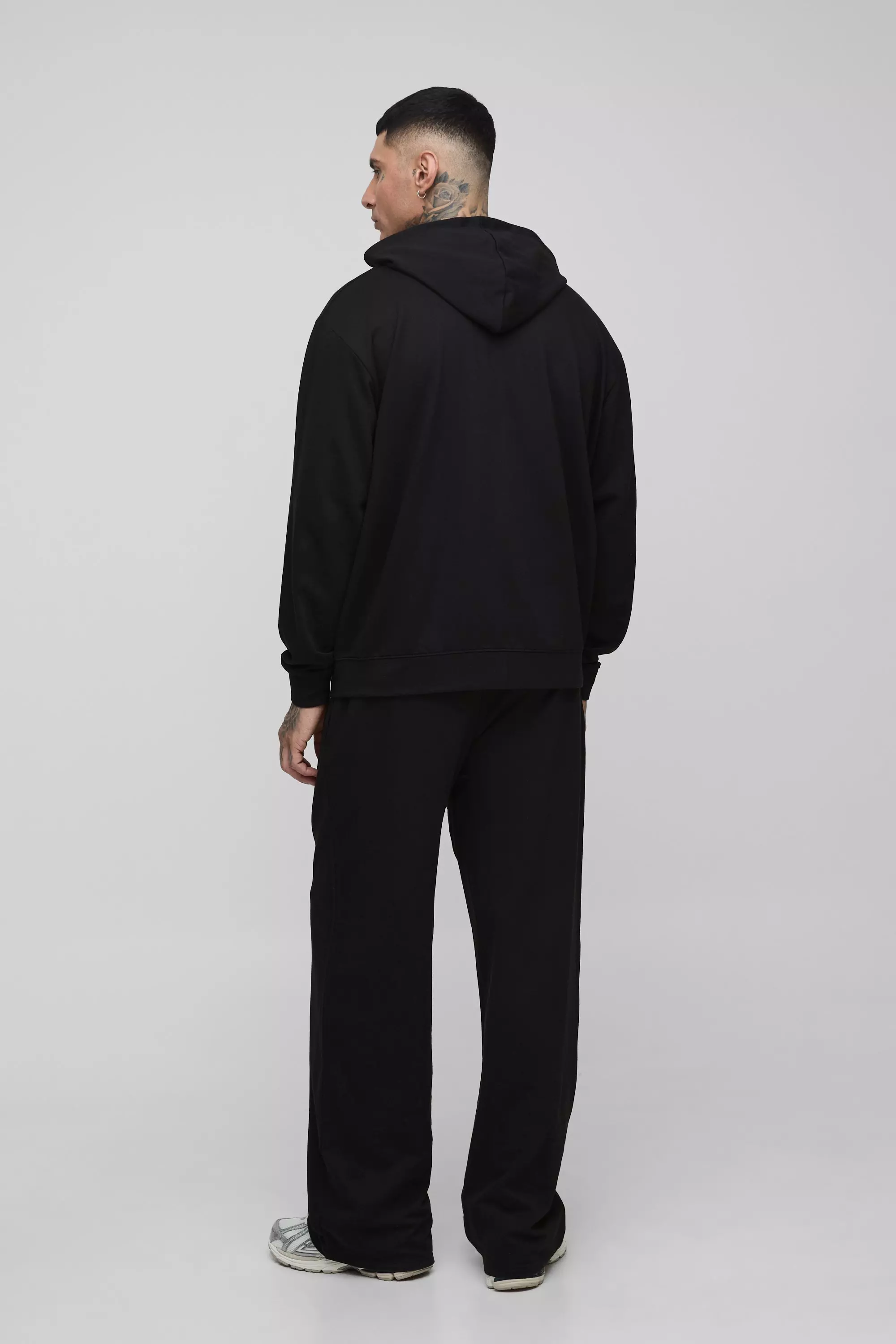 Black Tall Lightweight Wide Fit Basic Sweatpants alternative image