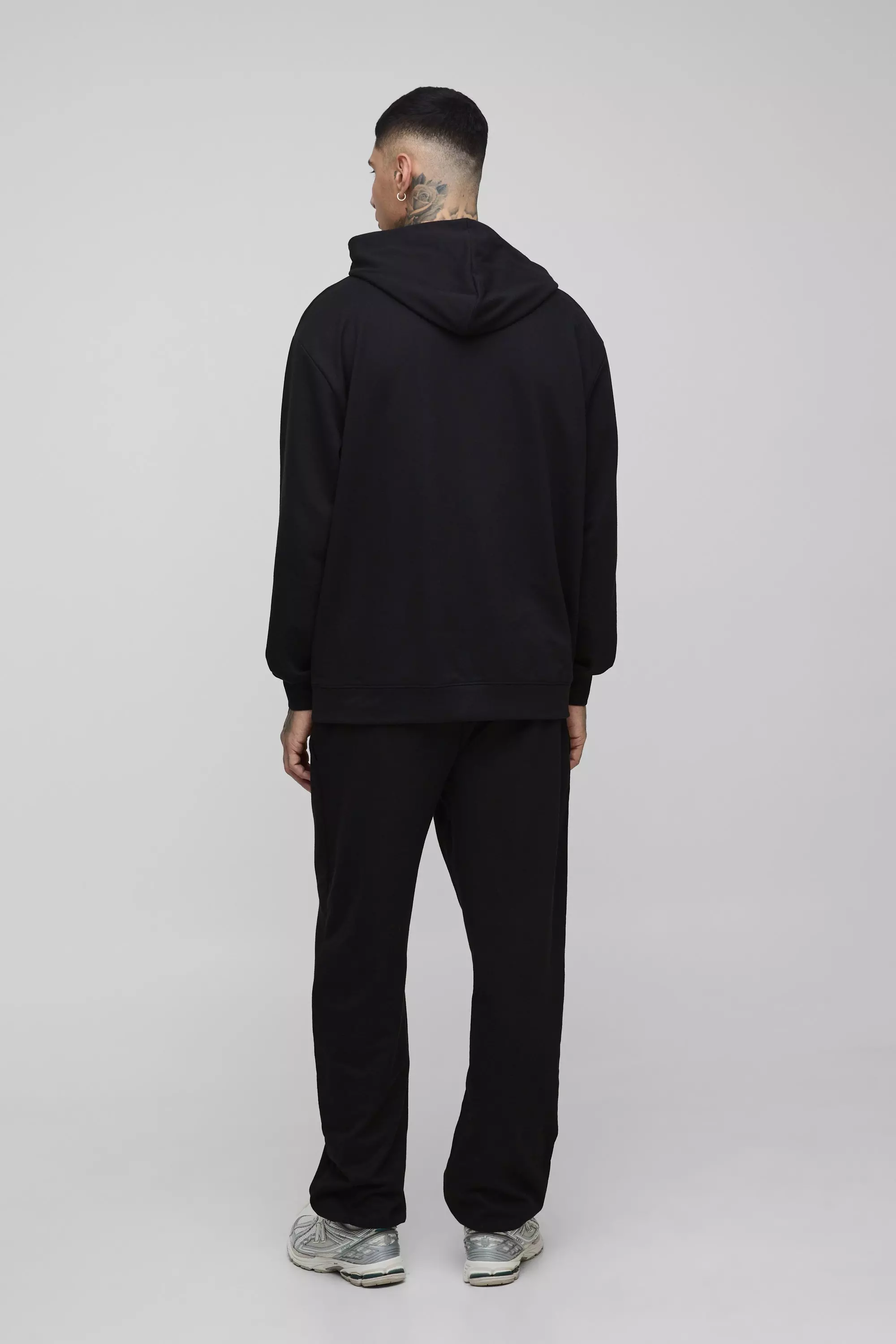 Tall 260GSM Loopback Oversized Fit Basic Sweatpants | boohooMAN USA