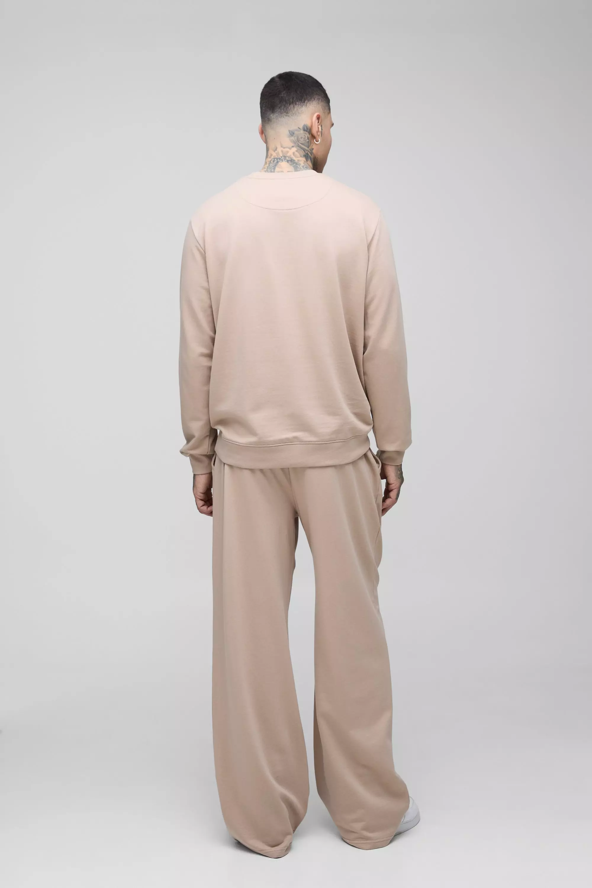 Mocha Tall 260GSM Loopback Regular Fit Basic Sweat alternative image