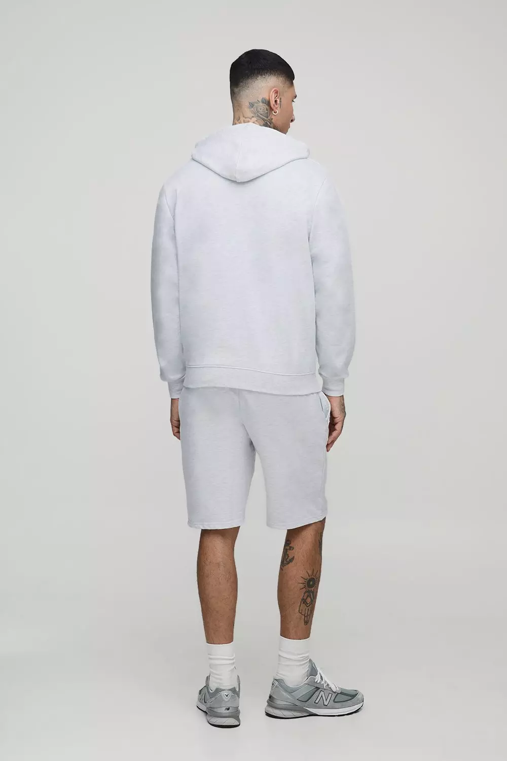 Tall 260GSM Loopback Regular Fit Basic Zip Through Hoodie | boohooMAN USA