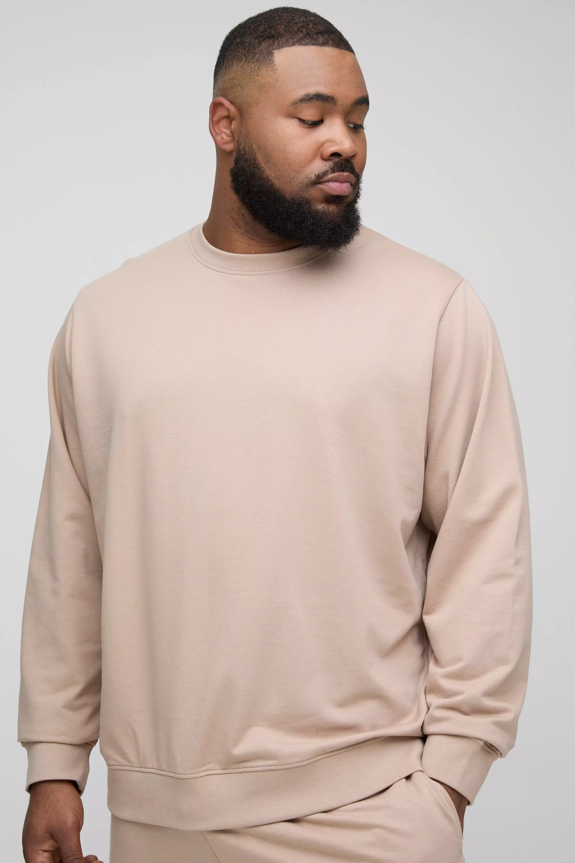 Grande taille - Sweat basique, Mocha autre image