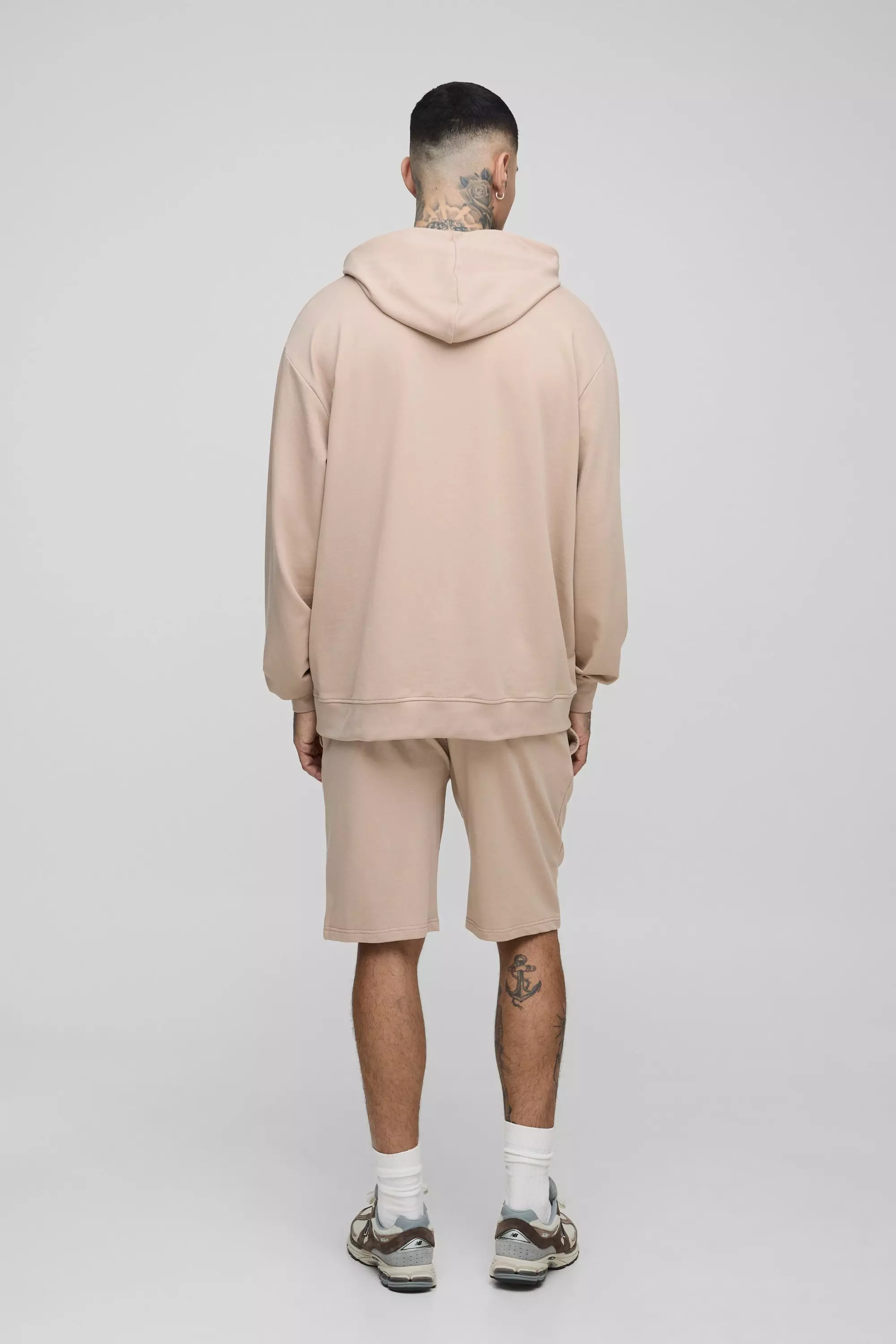 Tall - Sweat à capuche oversize basique, Mocha autre image