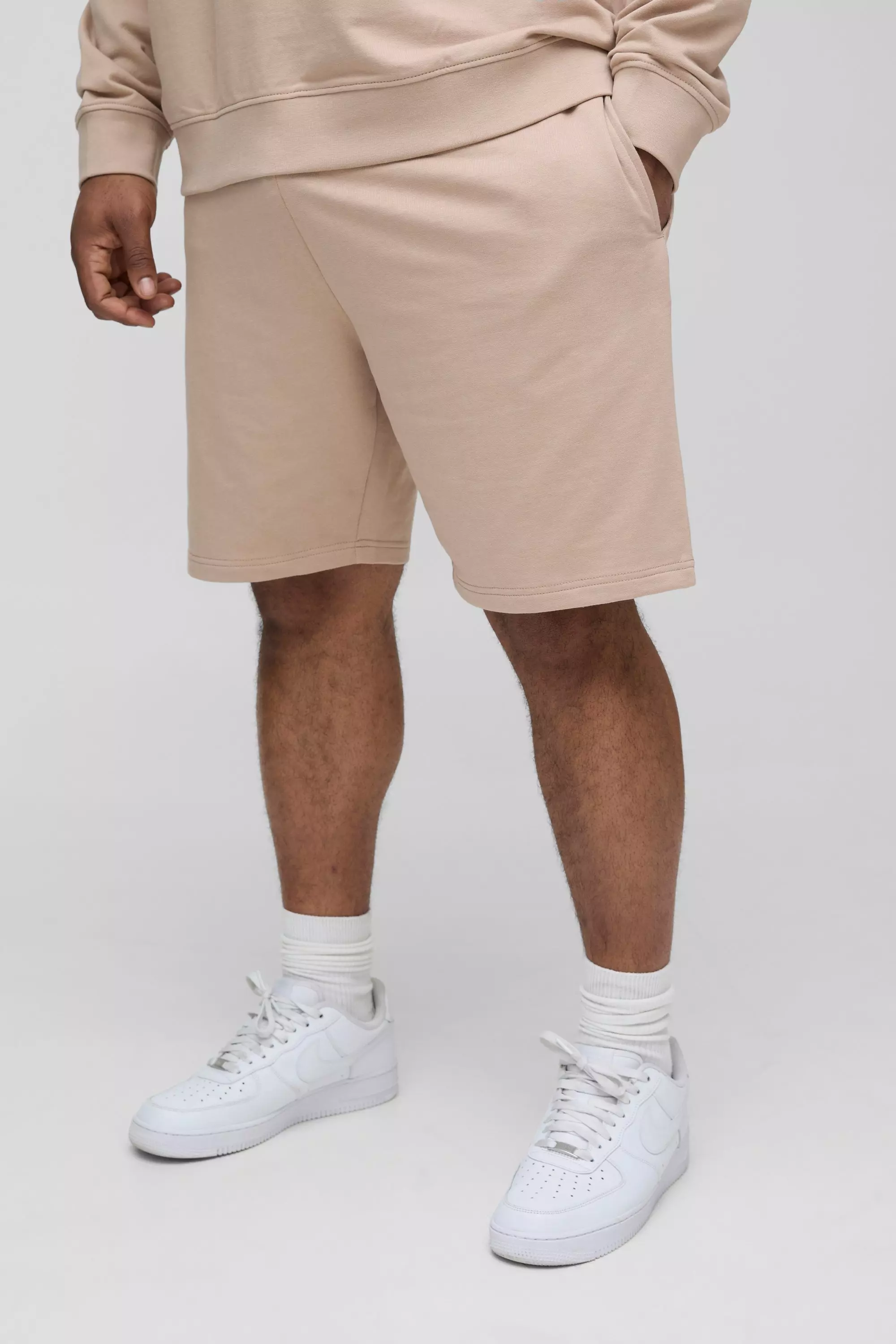 Mocha Plus 260GSM Loopback Regular Fit Basic Shorts alternative image