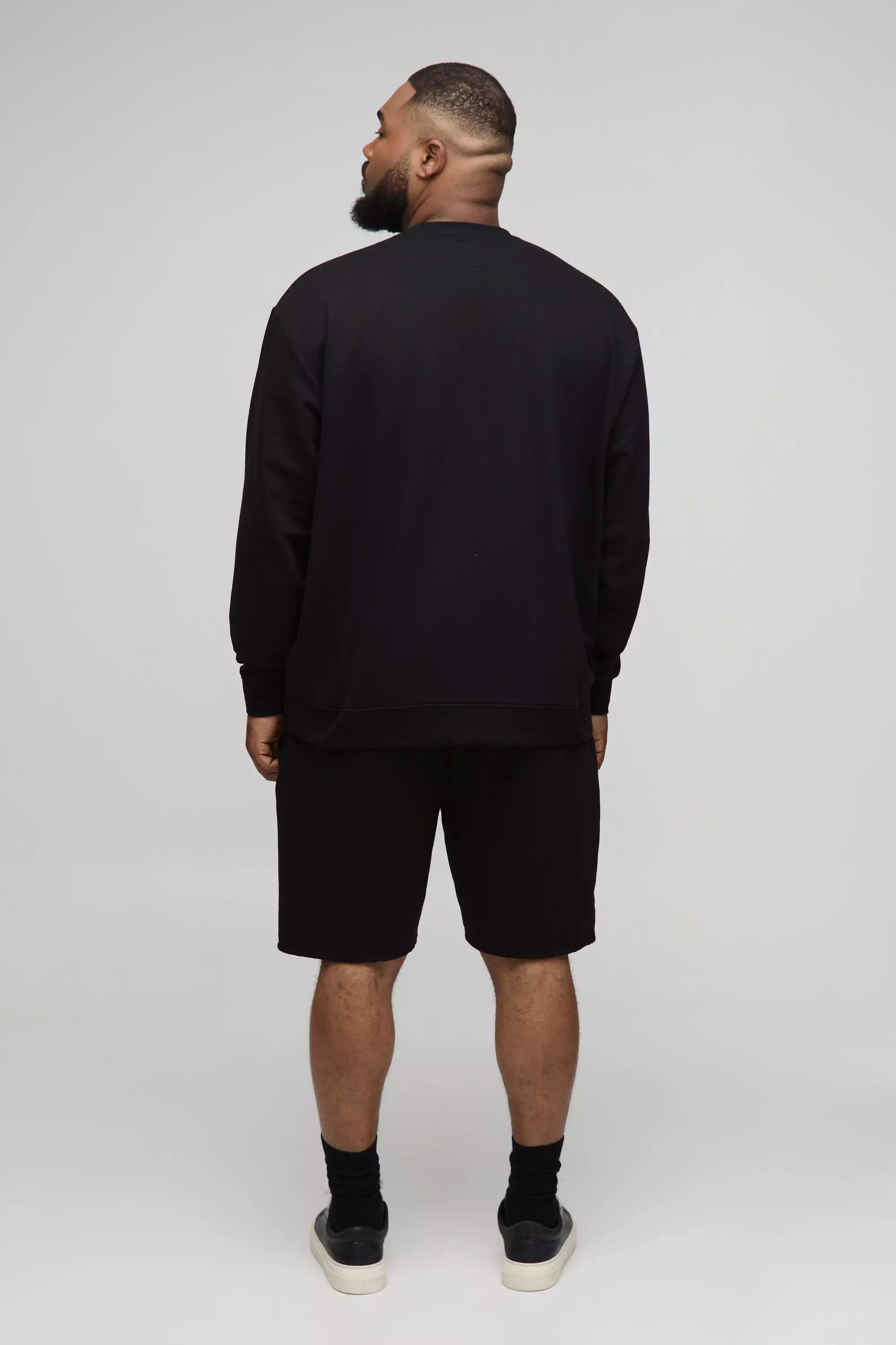 Plus 260GSM Loopback Regular Fit Basic Shorts | boohooMAN USA
