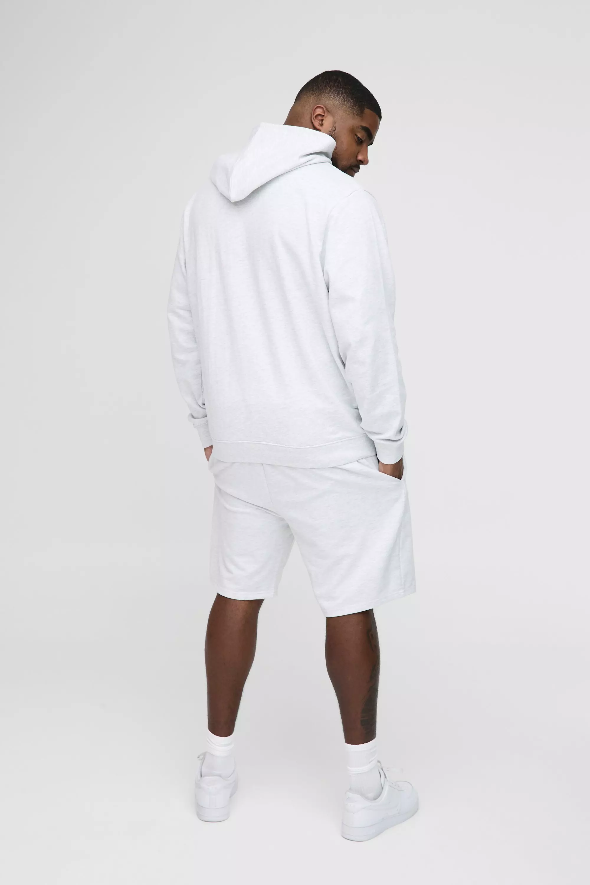 Plus 260GSM Loopback Regular Fit Basic Shorts | boohooMAN USA
