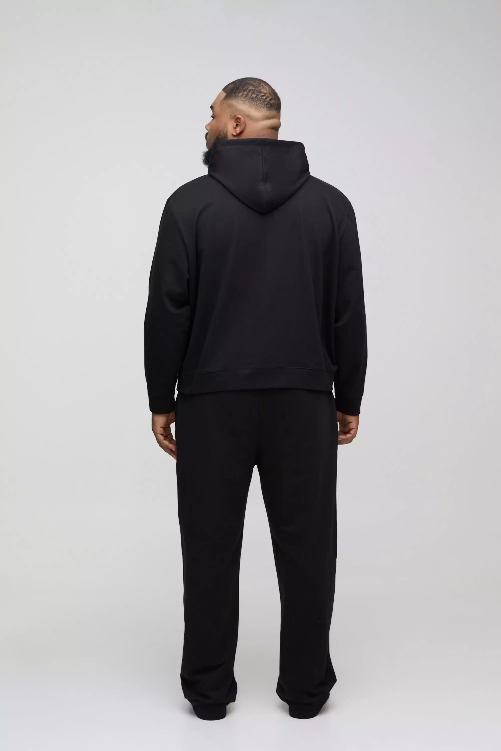 Plus 260GSM Loopback Relaxed Fit Basic Sweatpants | boohooMAN USA