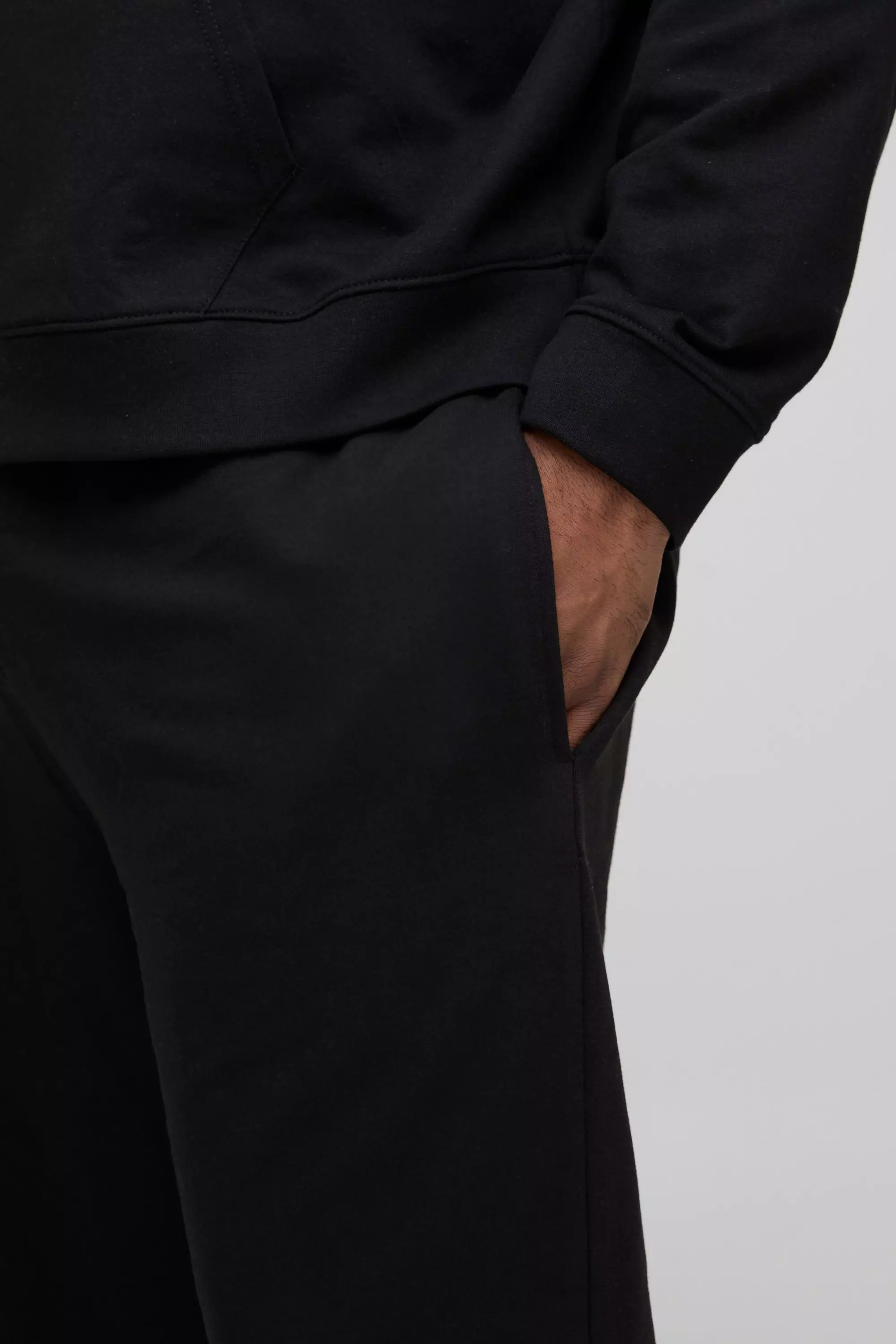 Plus 260GSM Loopback Relaxed Fit Basic Sweatpants | boohooMAN USA