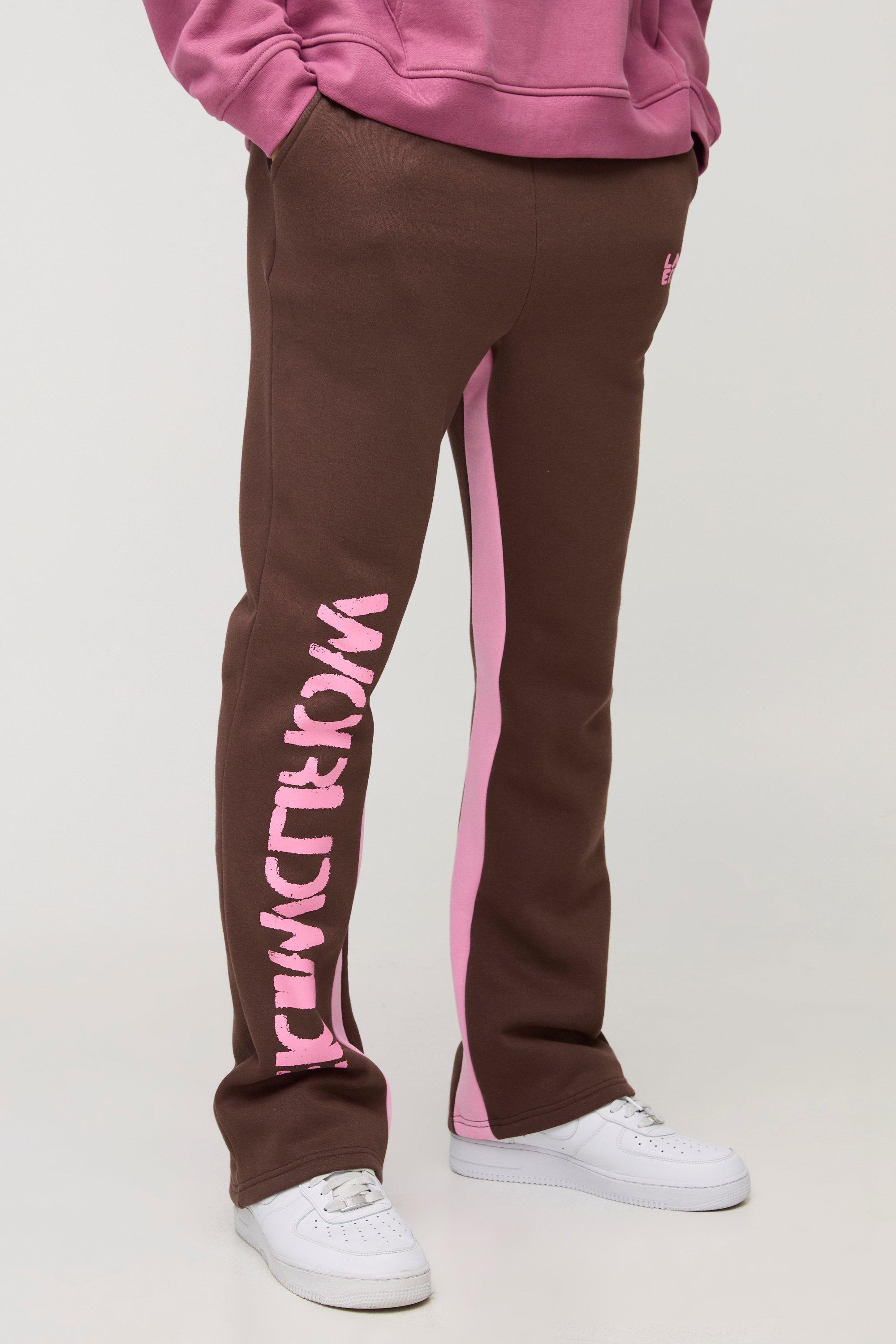 Men's Brown Sweatpants | boohooMAN USA Men's Brown Sweatpants | boohooMAN USA