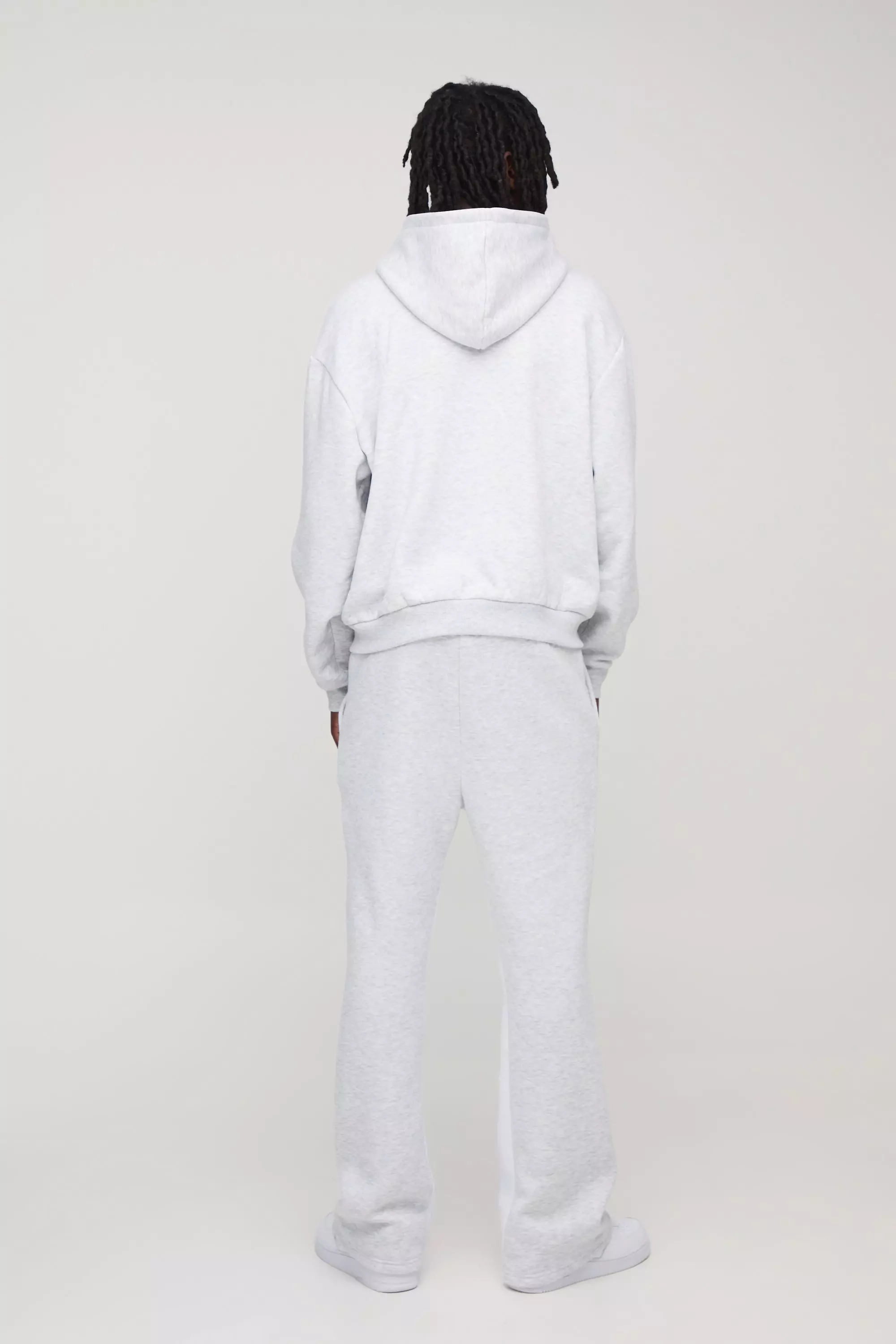 Grey marl Regular Fit BHM Gusset Sweatpants alternative image