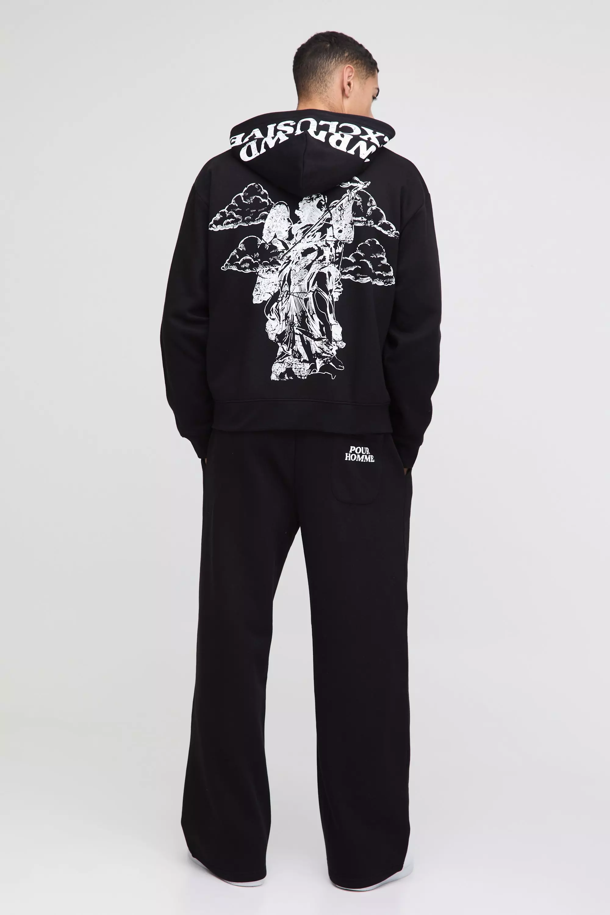 Survêtement oversize imprimé - Official, Black autre image