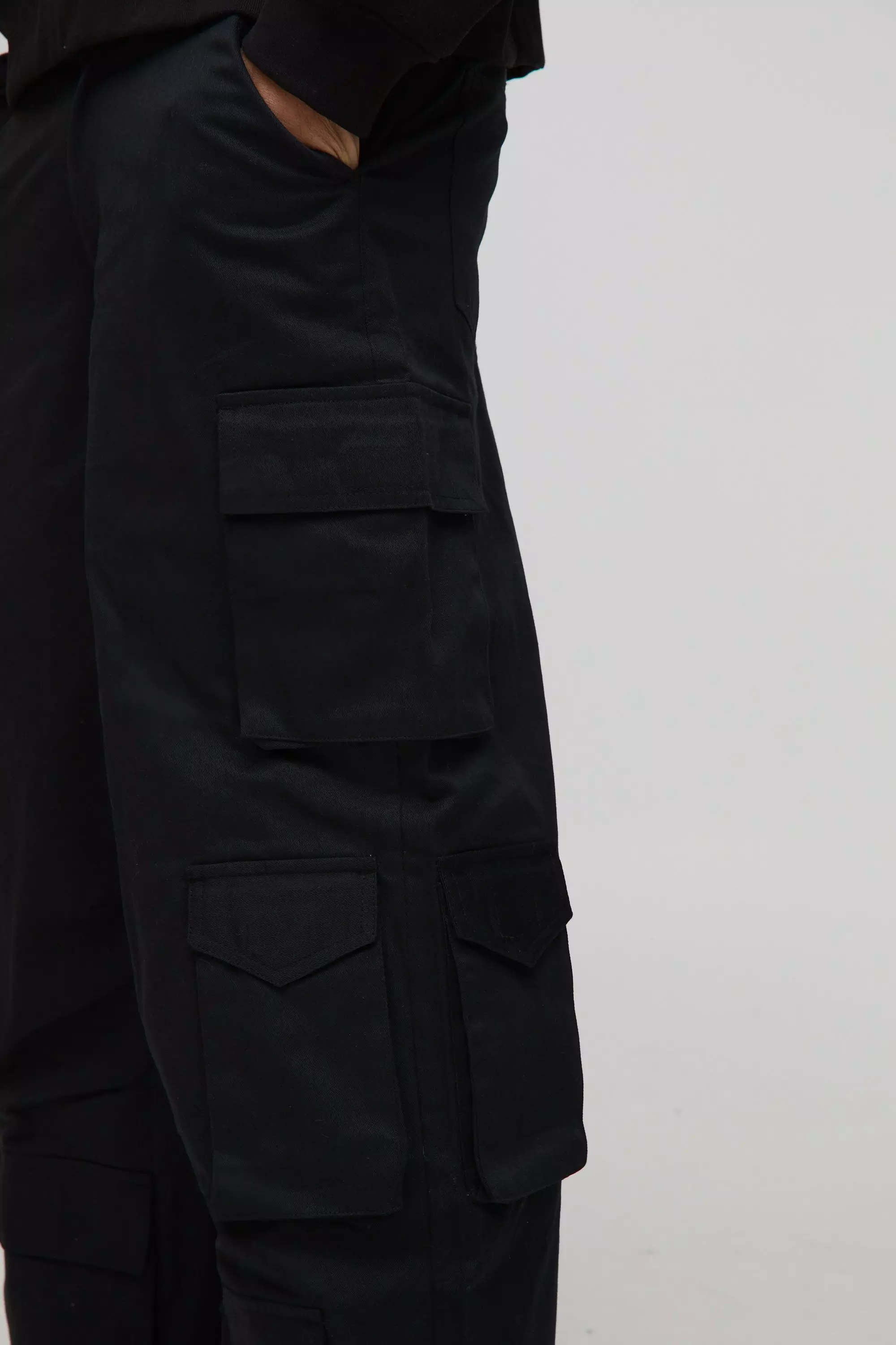 Extreme Baggy Rigid Multi Cargo Pocket Pants | boohooMAN USA