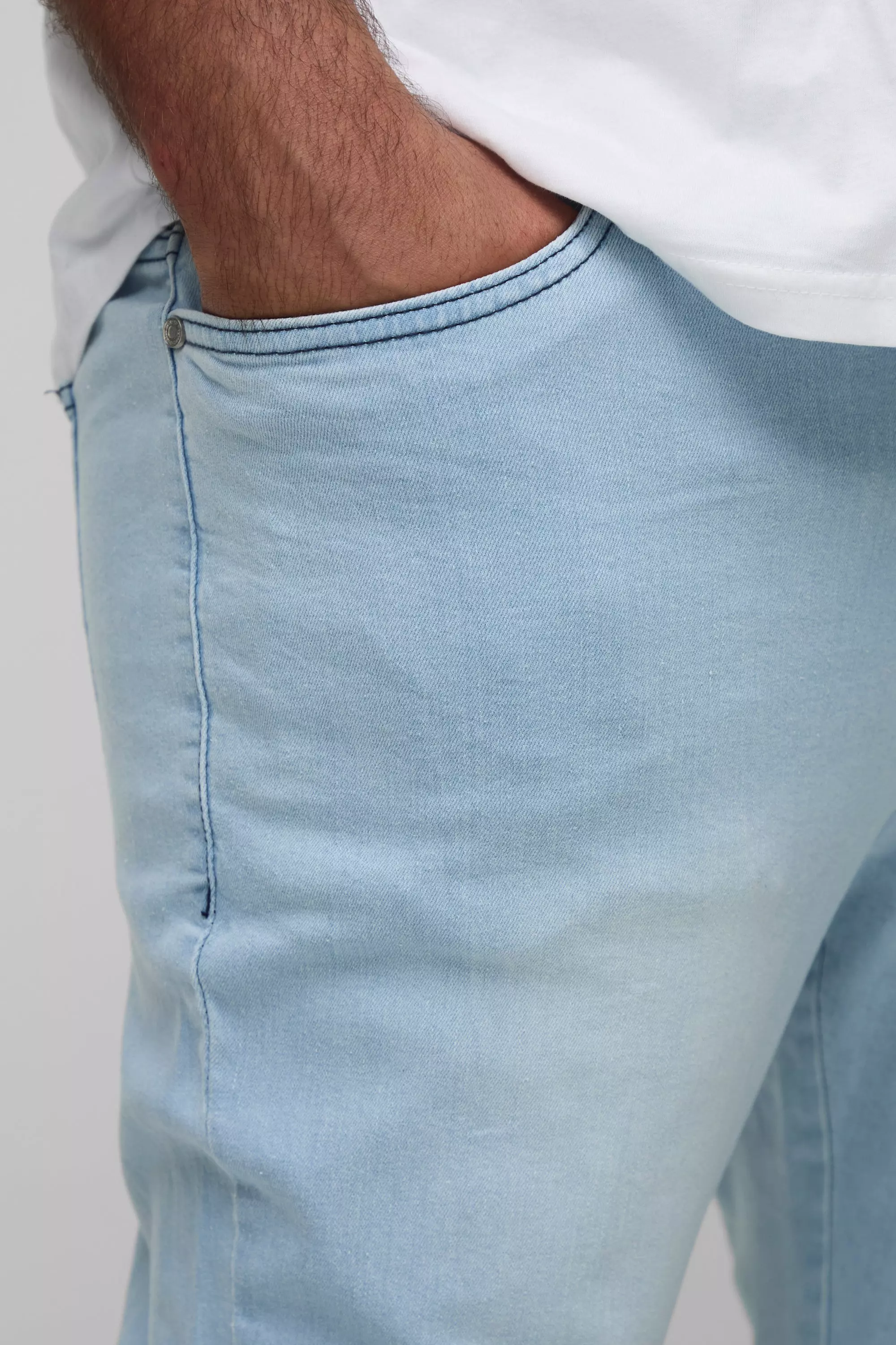 Plus Super Ripped Stretch Skinny Flared Jeans | boohooMAN USA