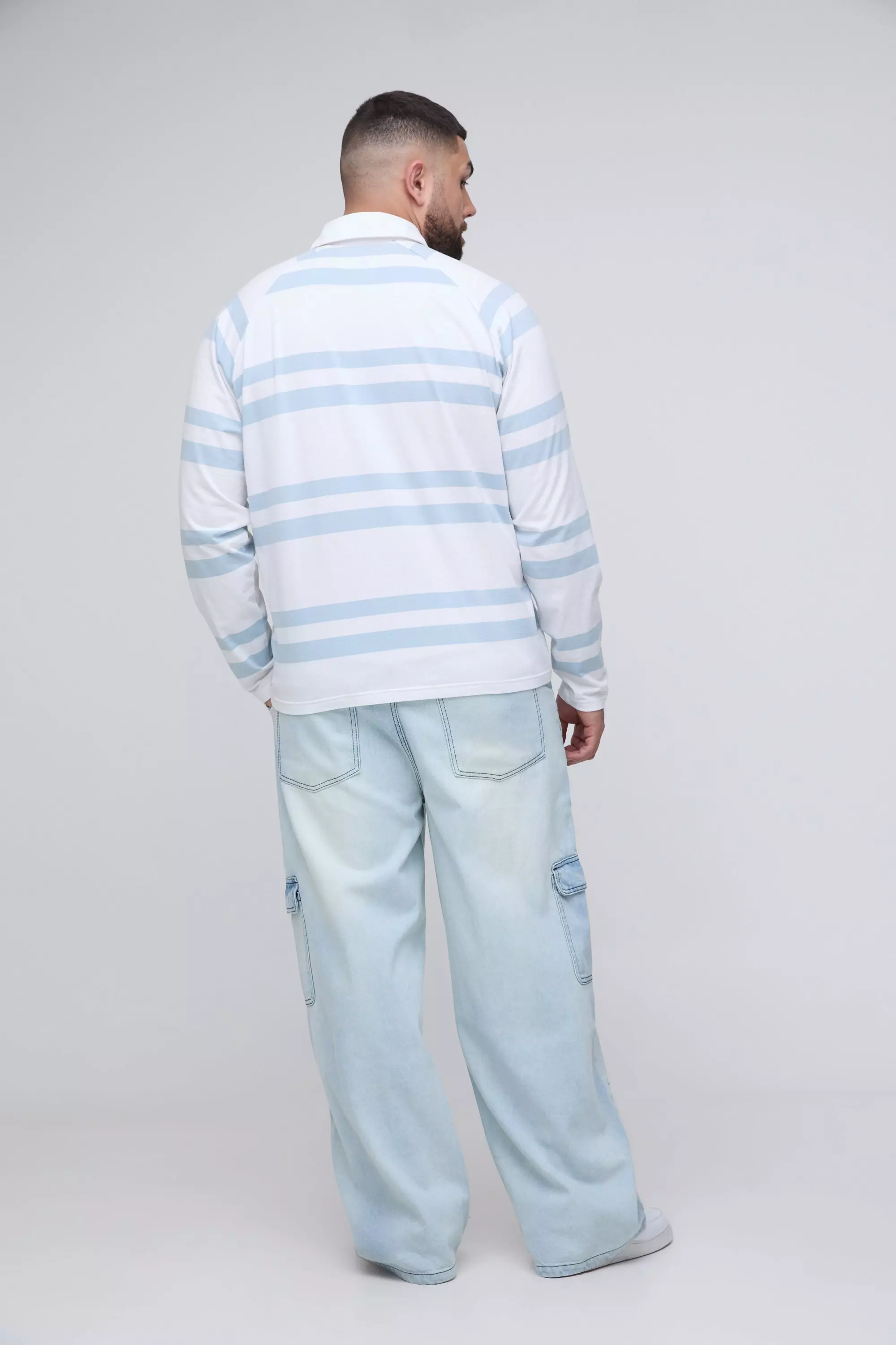 Plus Carpenter Cargo Relaxed Fit Jeans | boohooMAN USA