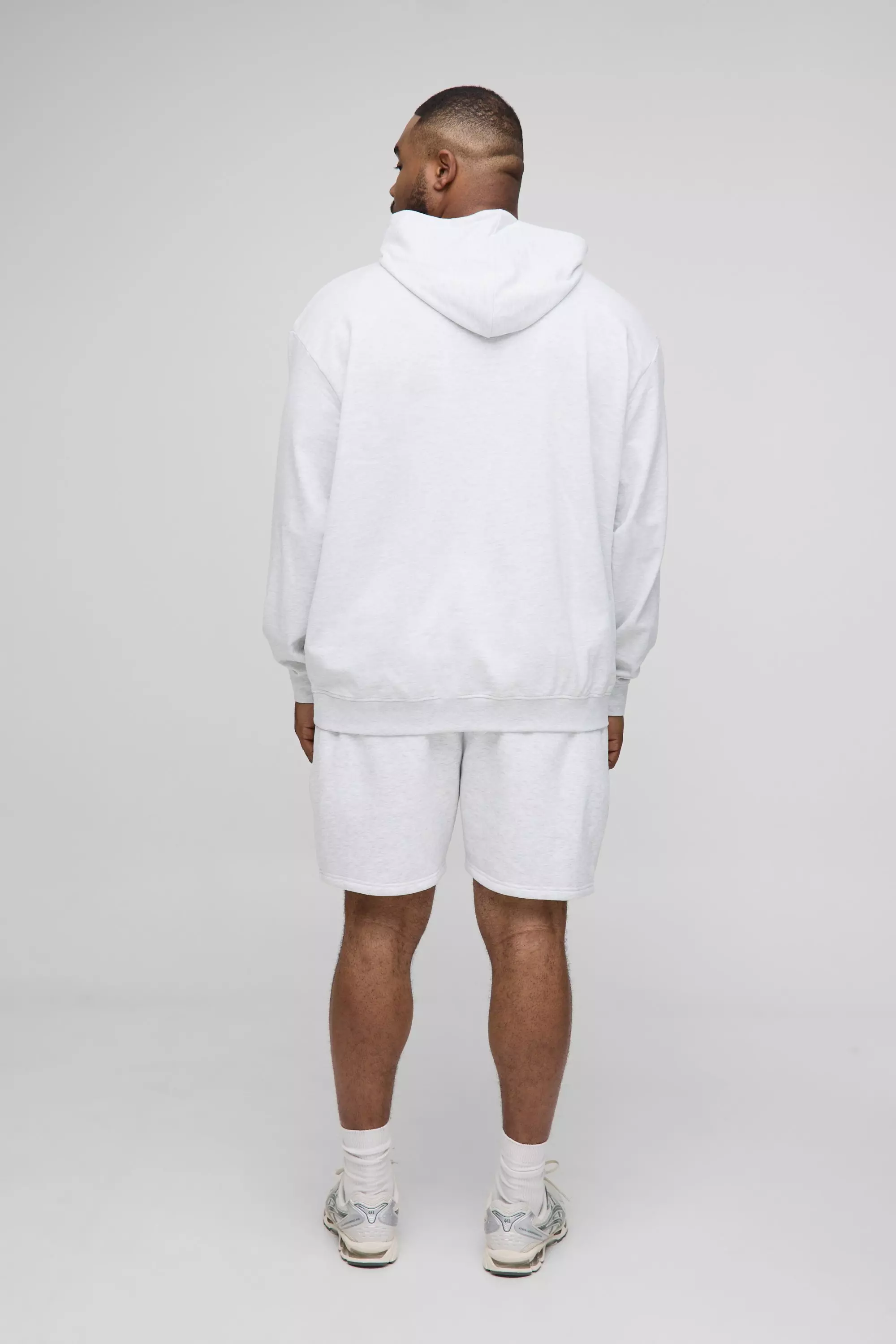 Plus Lightweight Loopback Oversized Fit Basic Hoodie | boohooMAN USA