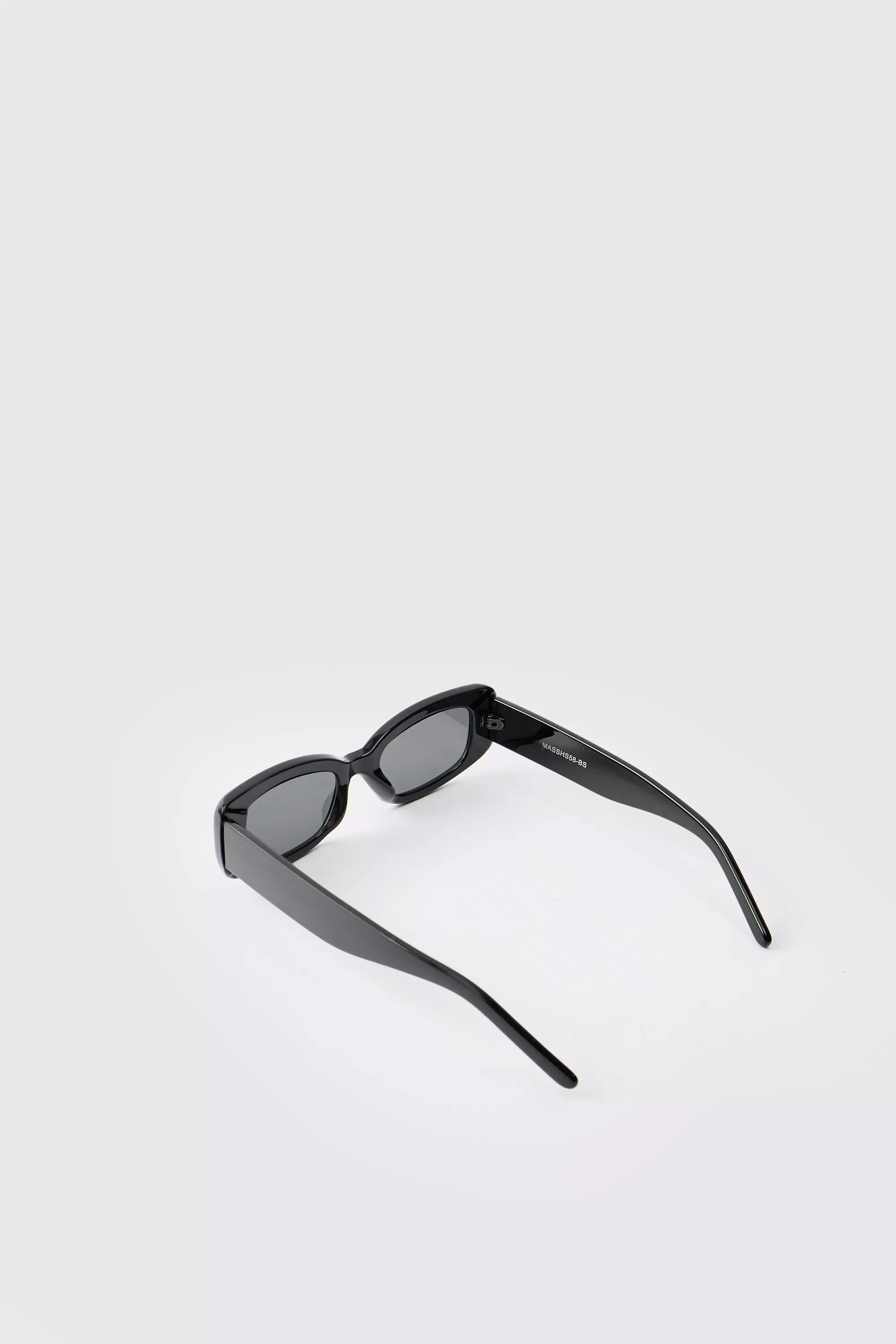 Eckige grüne und schwarze Plastik-Sonnenbrille, Black alternatives Bild