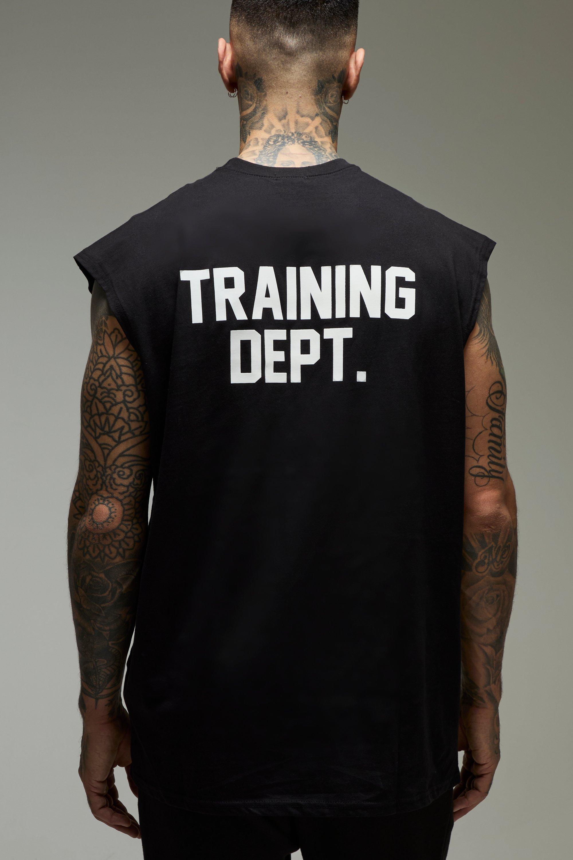Tall Man Active Training Dept Oversized Tank | boohooMAN USA