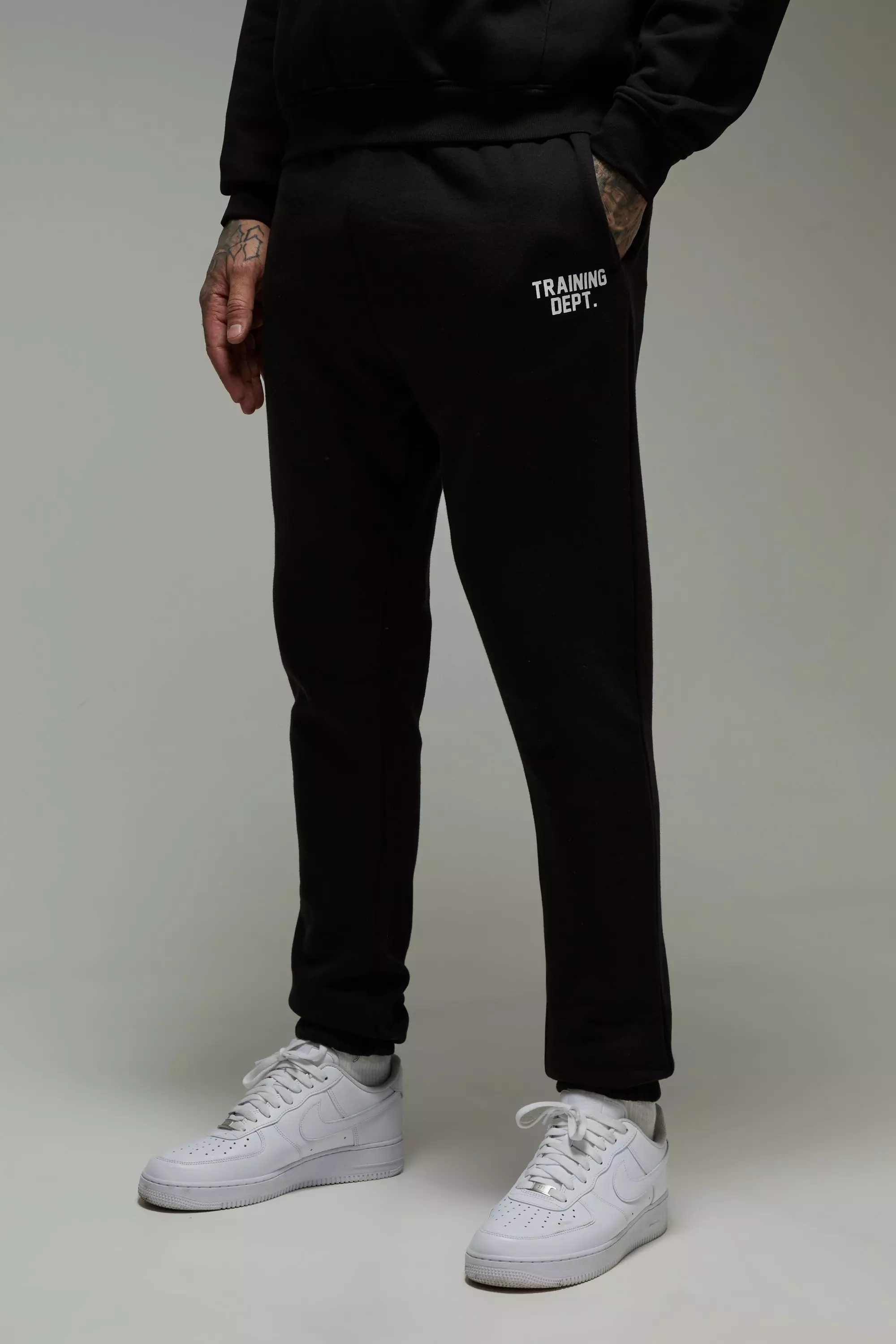 Tall Man Active Training Dept Oversized Jogger Black