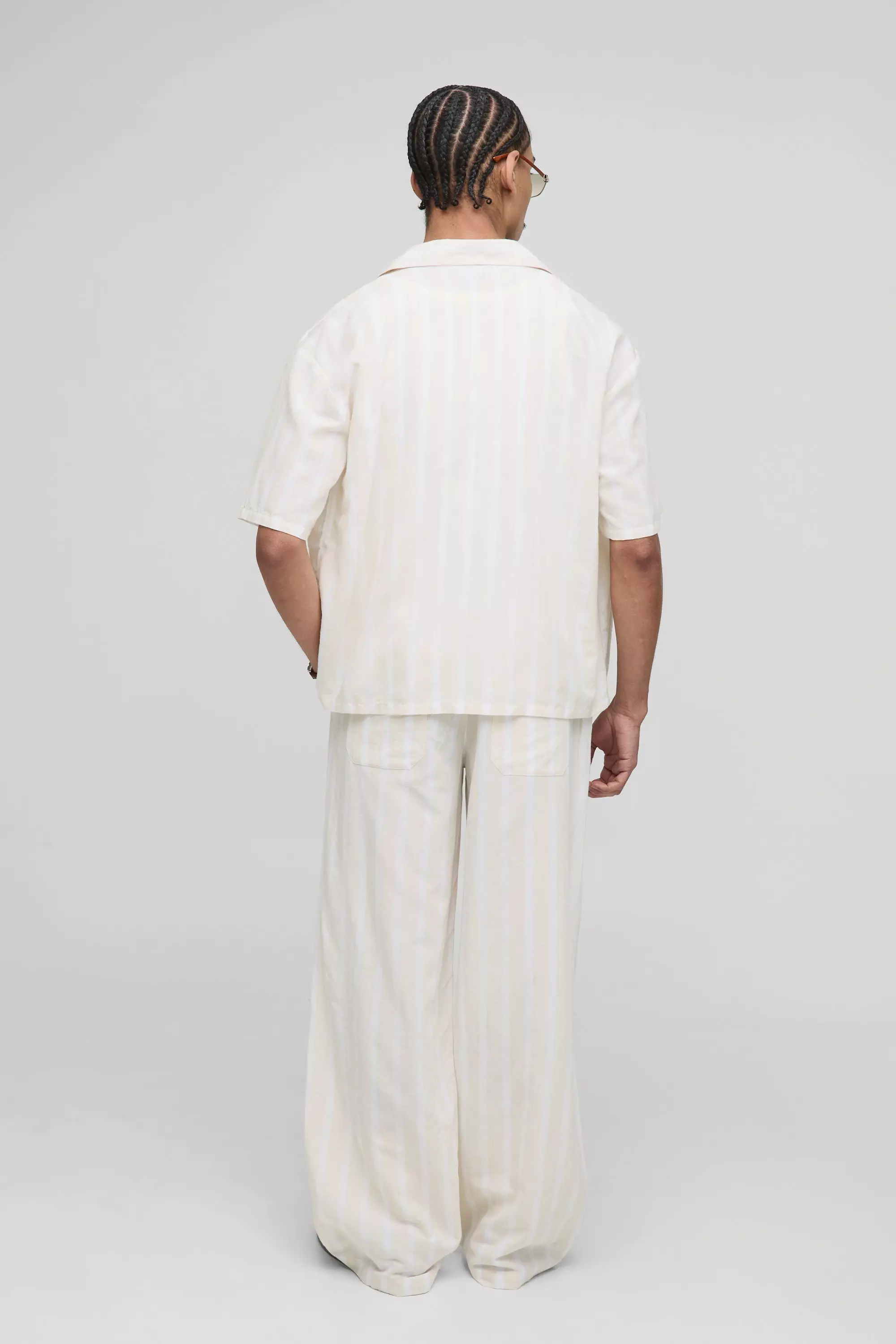 Chemise oversize rayée , Natural autre image