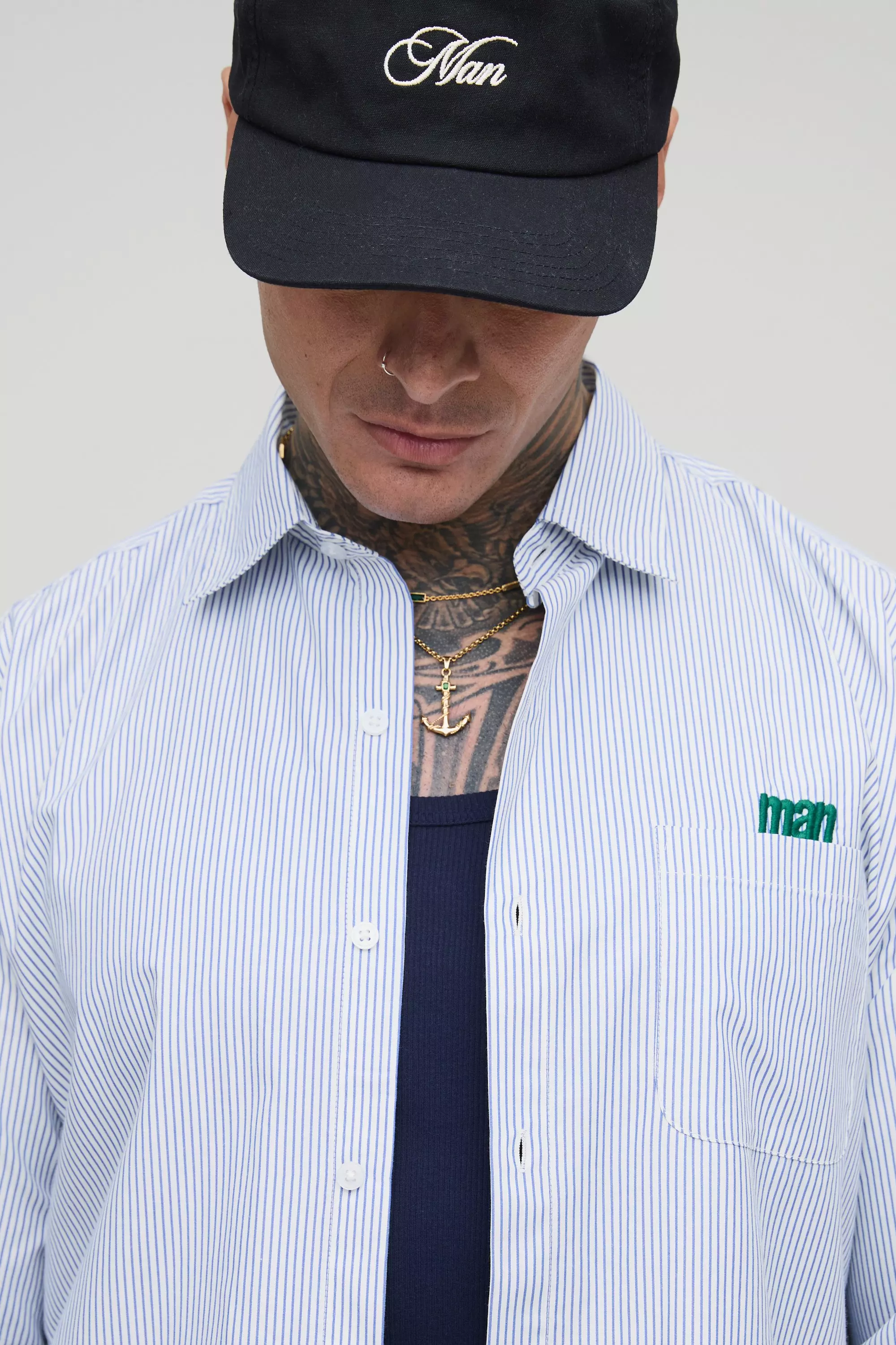Tall - Chemise oversize à rayures, White autre image