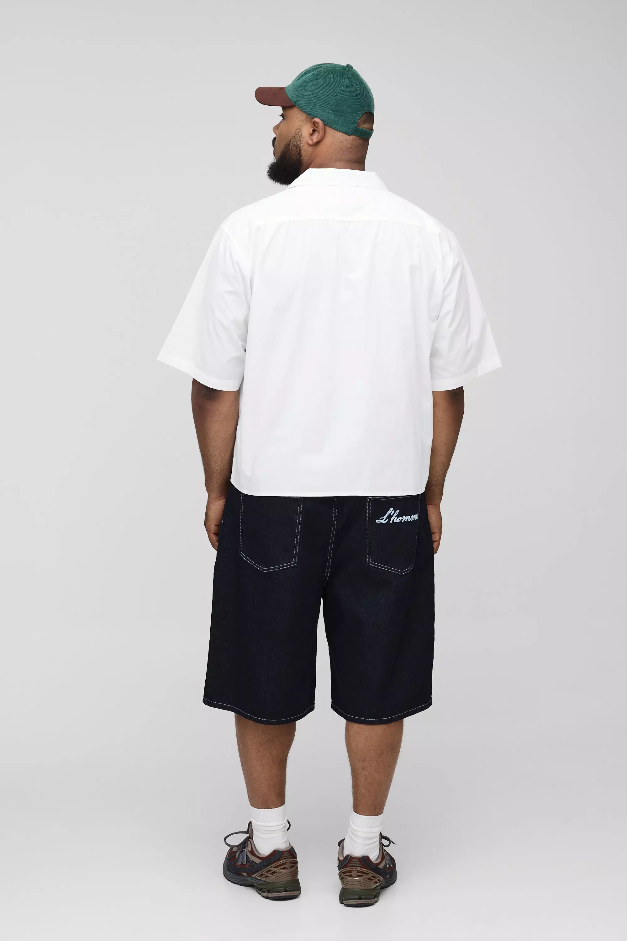 Plus Poplin Boxy Oversized Shirt | boohooMAN USA