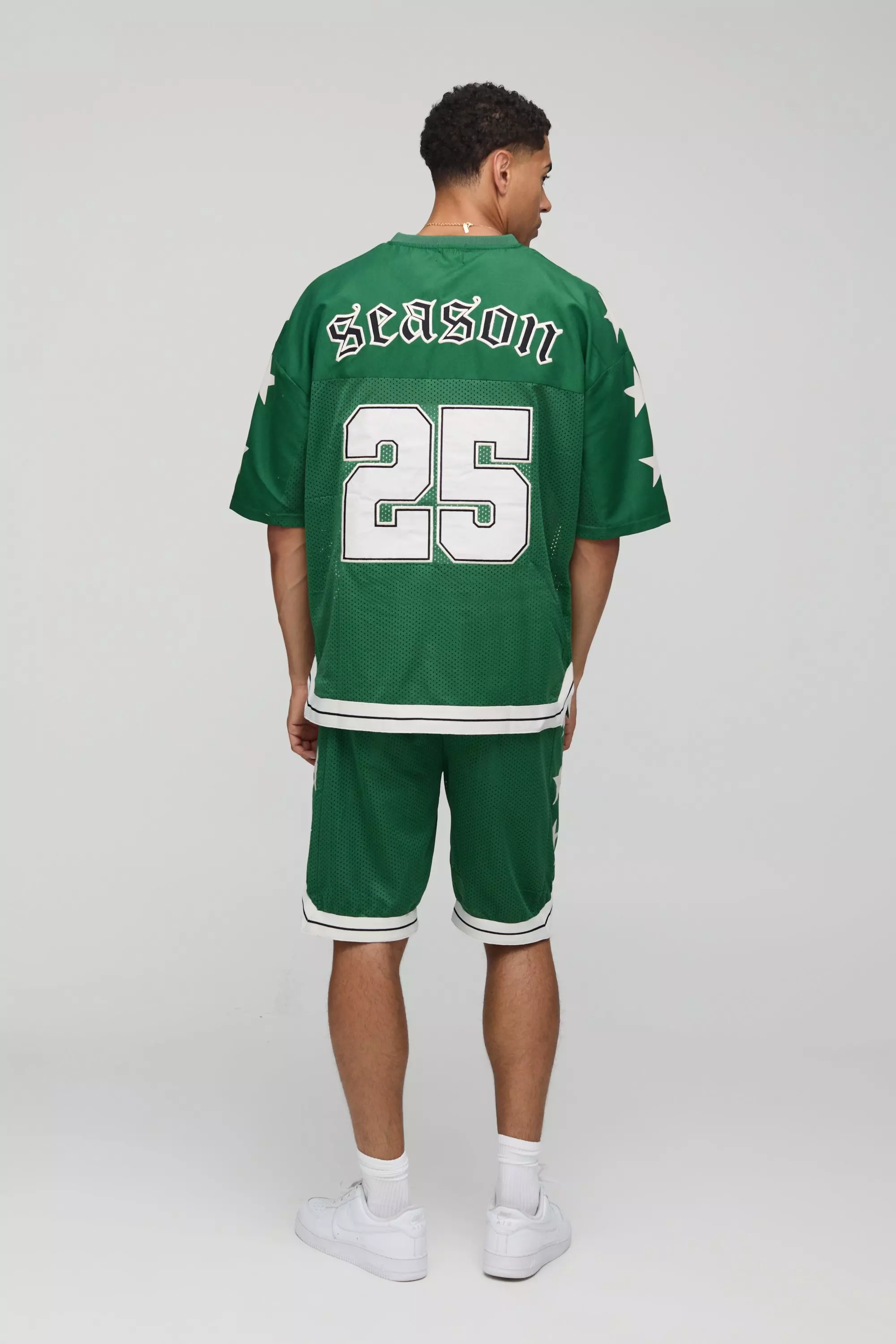 Oversized Applique Sports T-Shirt Set | boohooMAN UK