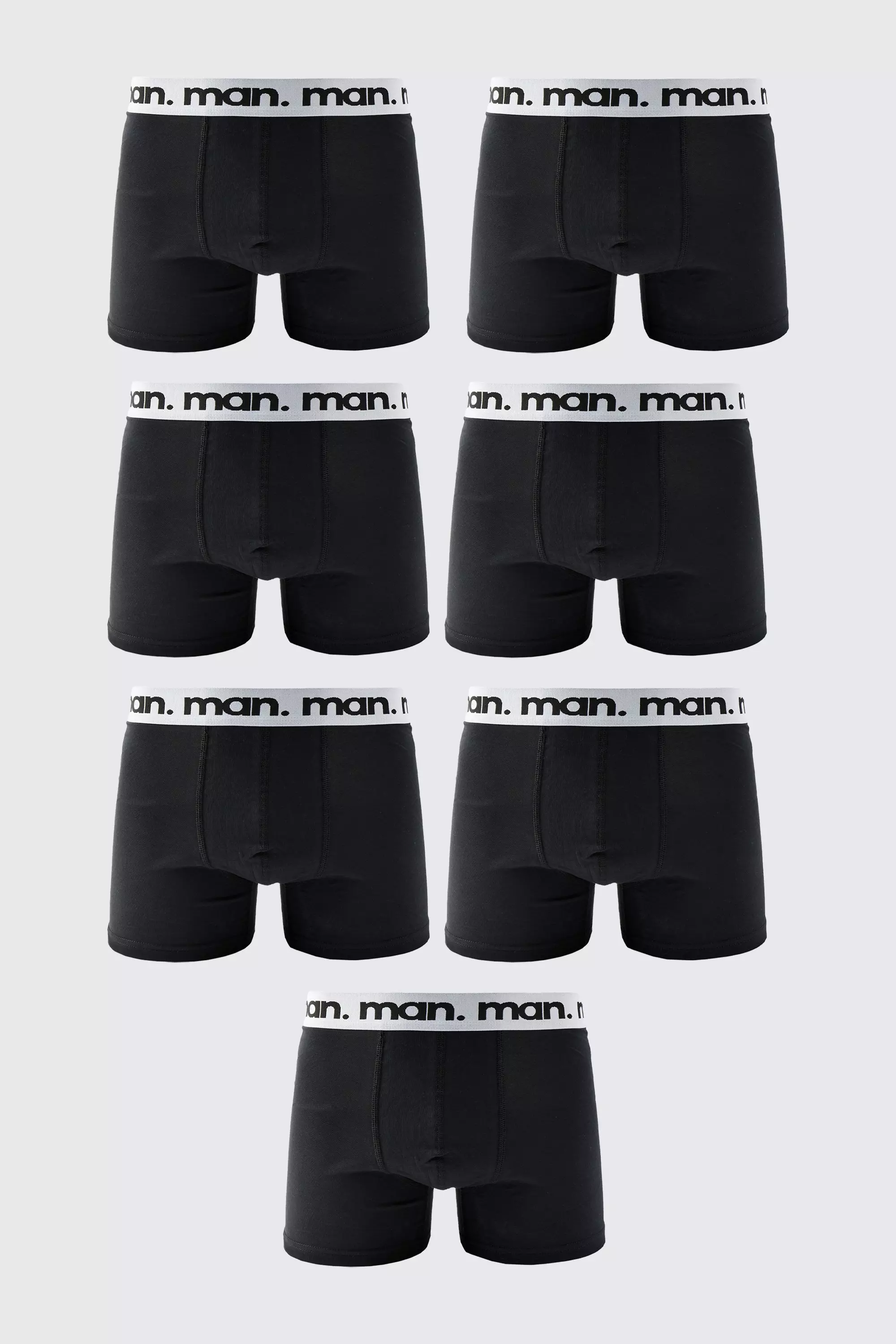 Black 7 Pack Man Boxers