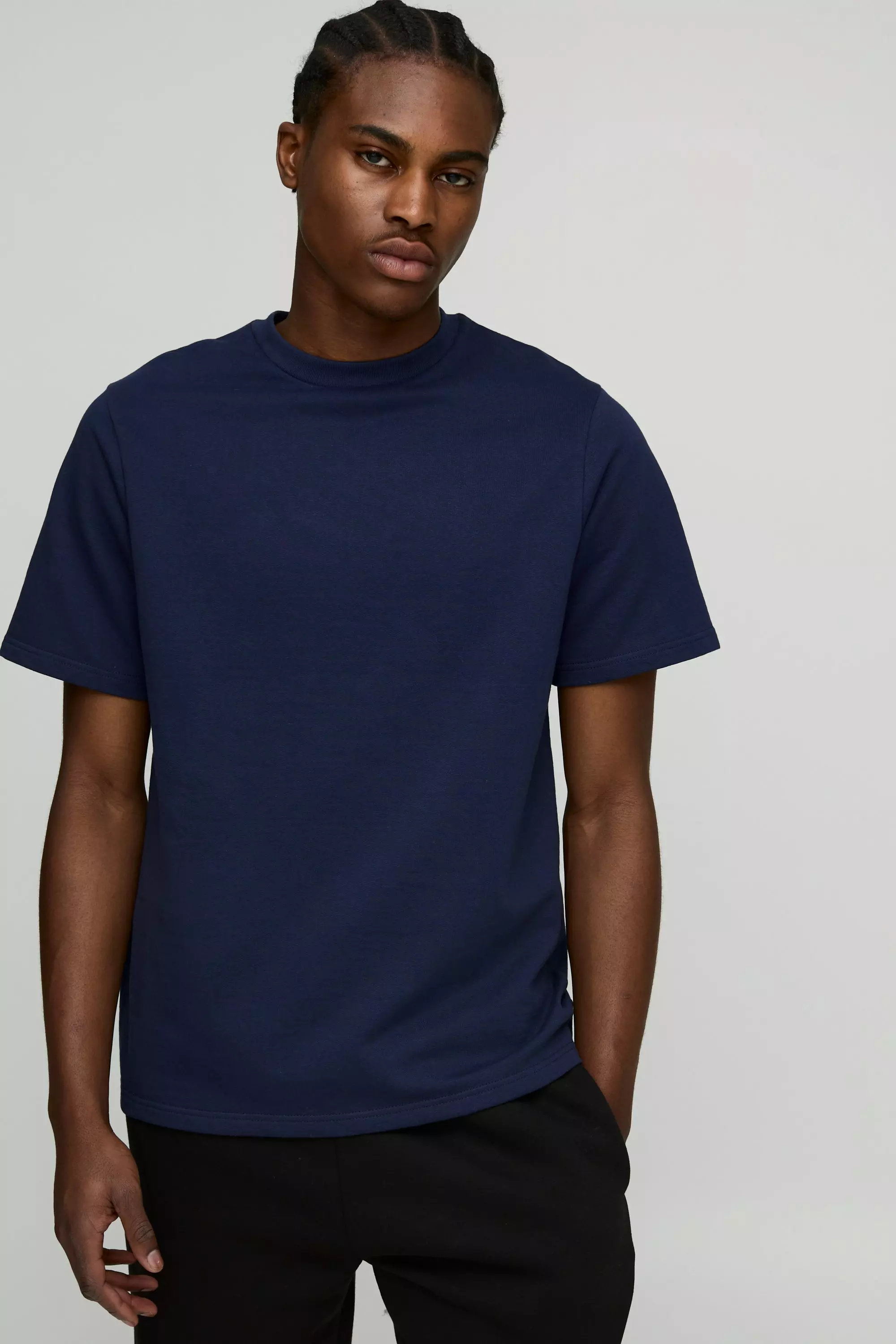 Navy Regular Fit Heavyweight T-Shirt