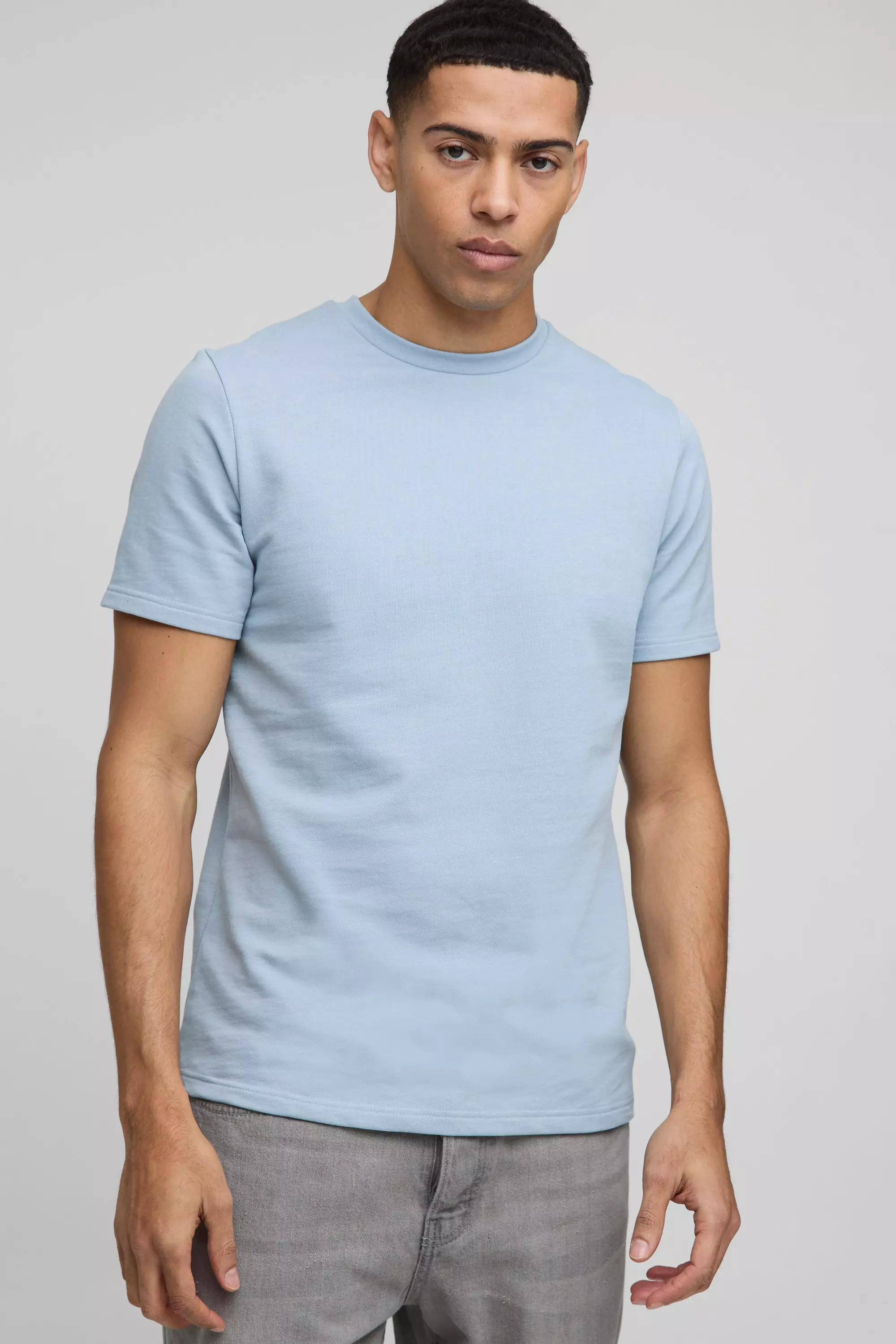 Slim Fit Heavyweight T-Shirt Powder blue
