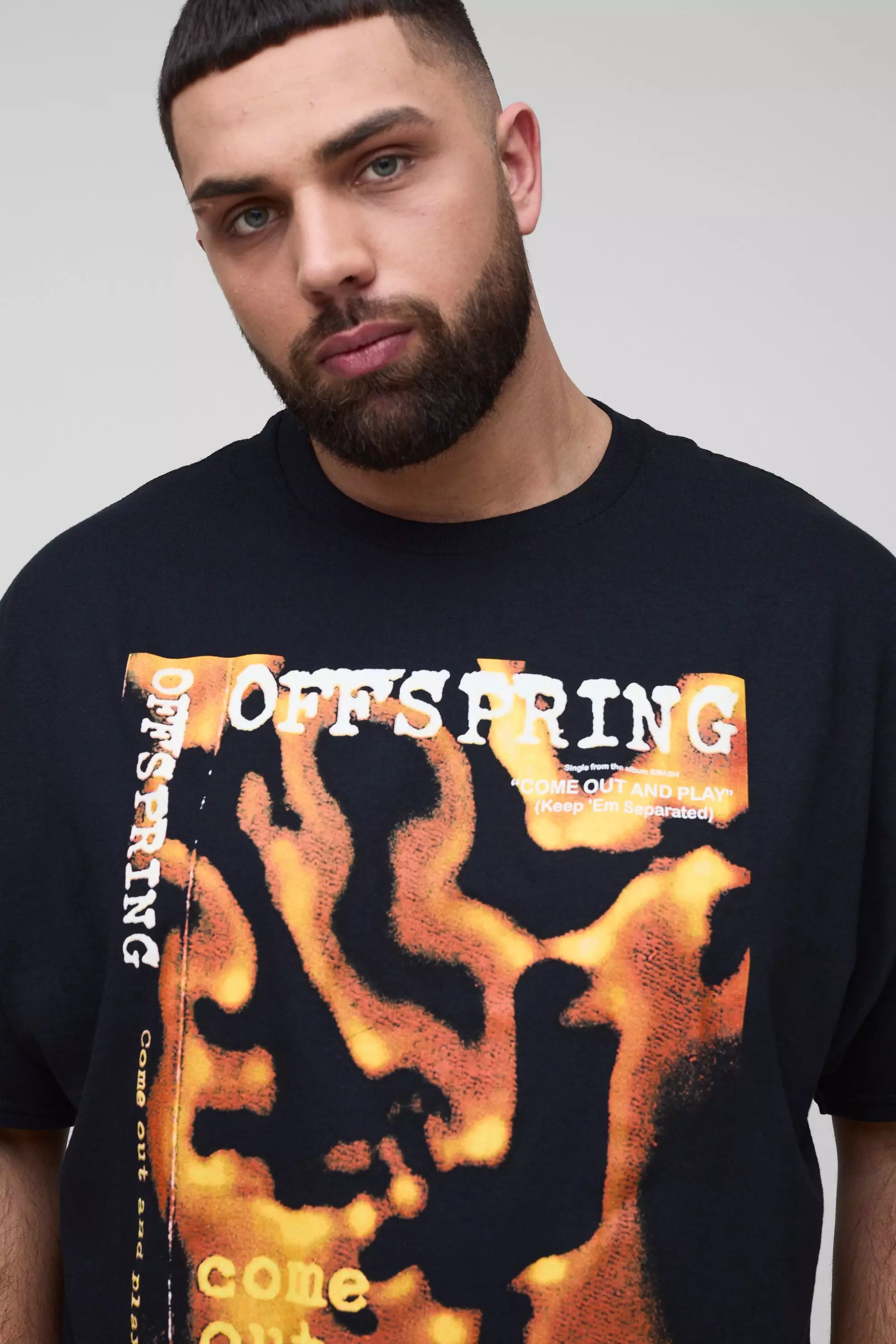 Black Plus The Offspring License Print T-Shirt alternative image
