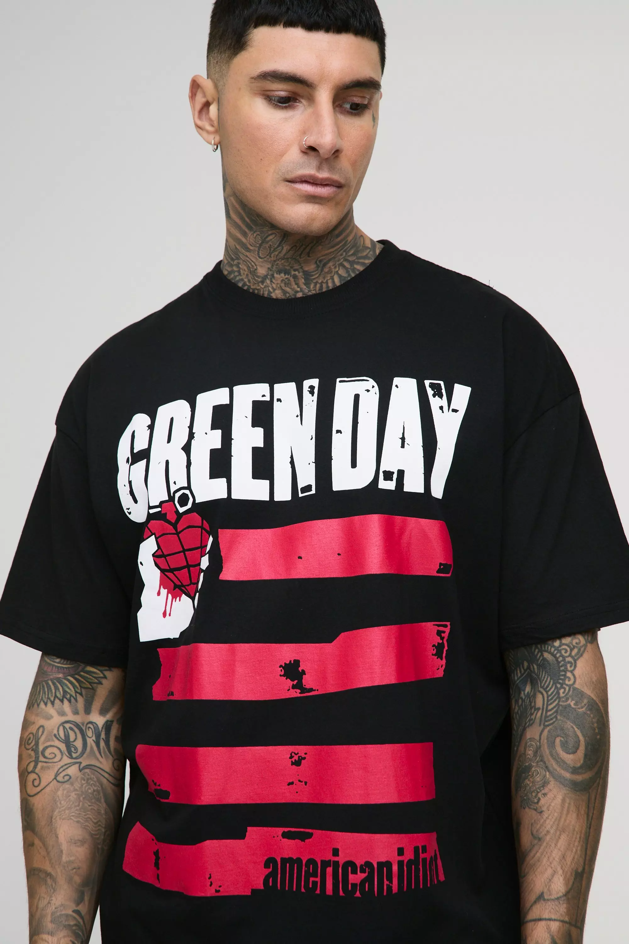 Tall - T-shirt à imprimé Green Day, Black autre image