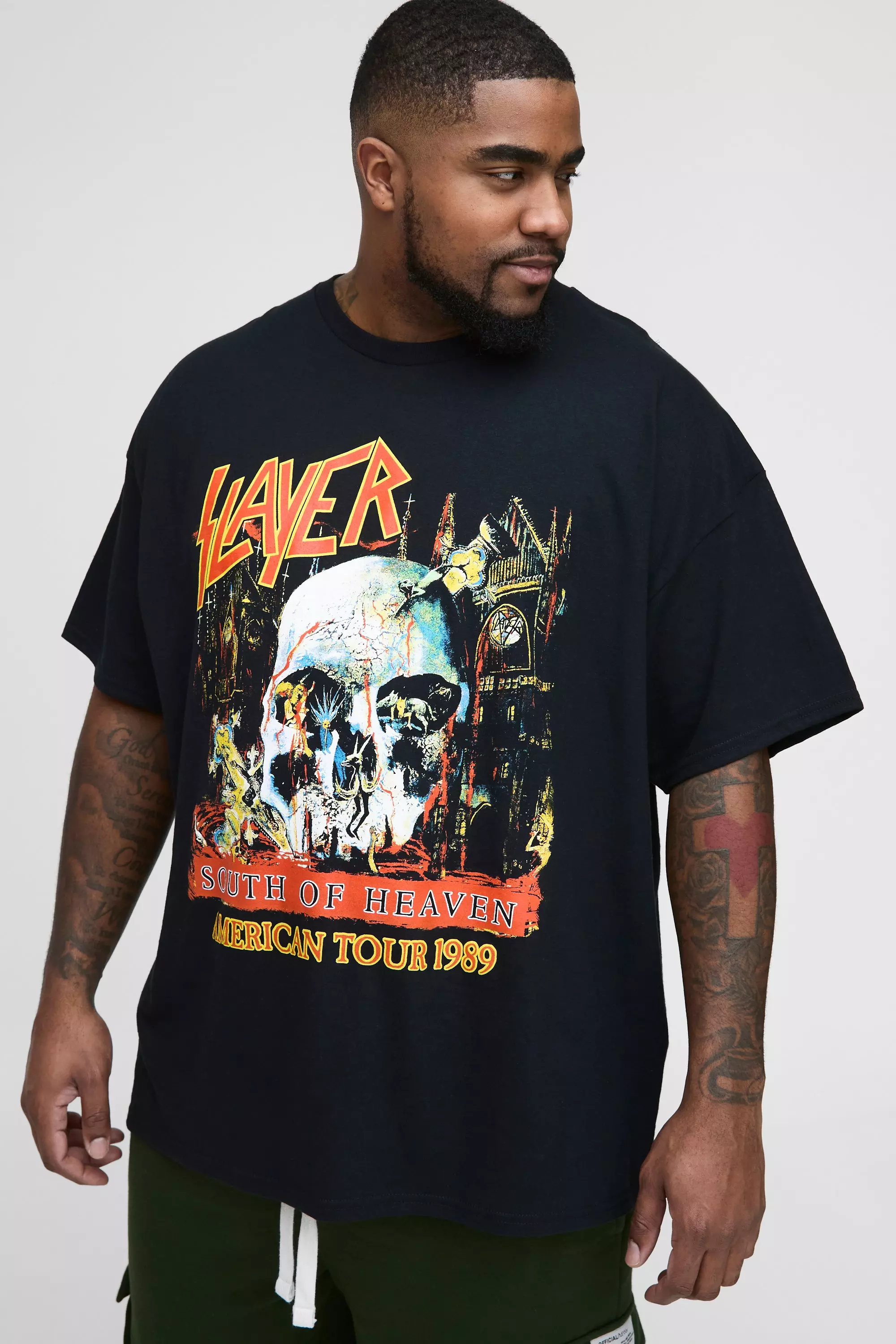 Black Plus Slayer License Print T-Shirt alternative image