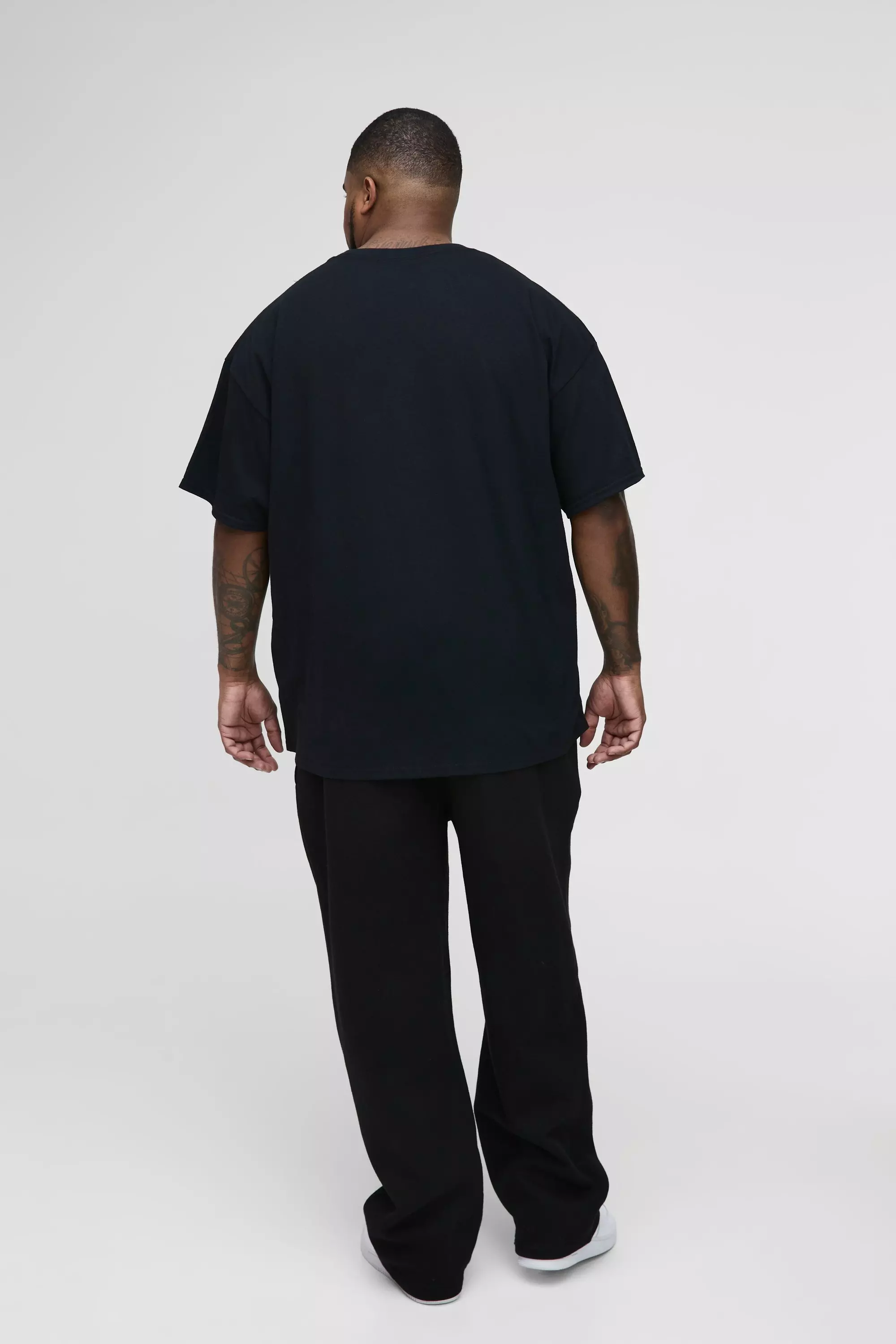 T-Shirt Taglie Forti Ufficiale Con Stampa Ghost, Black immagine alternativa