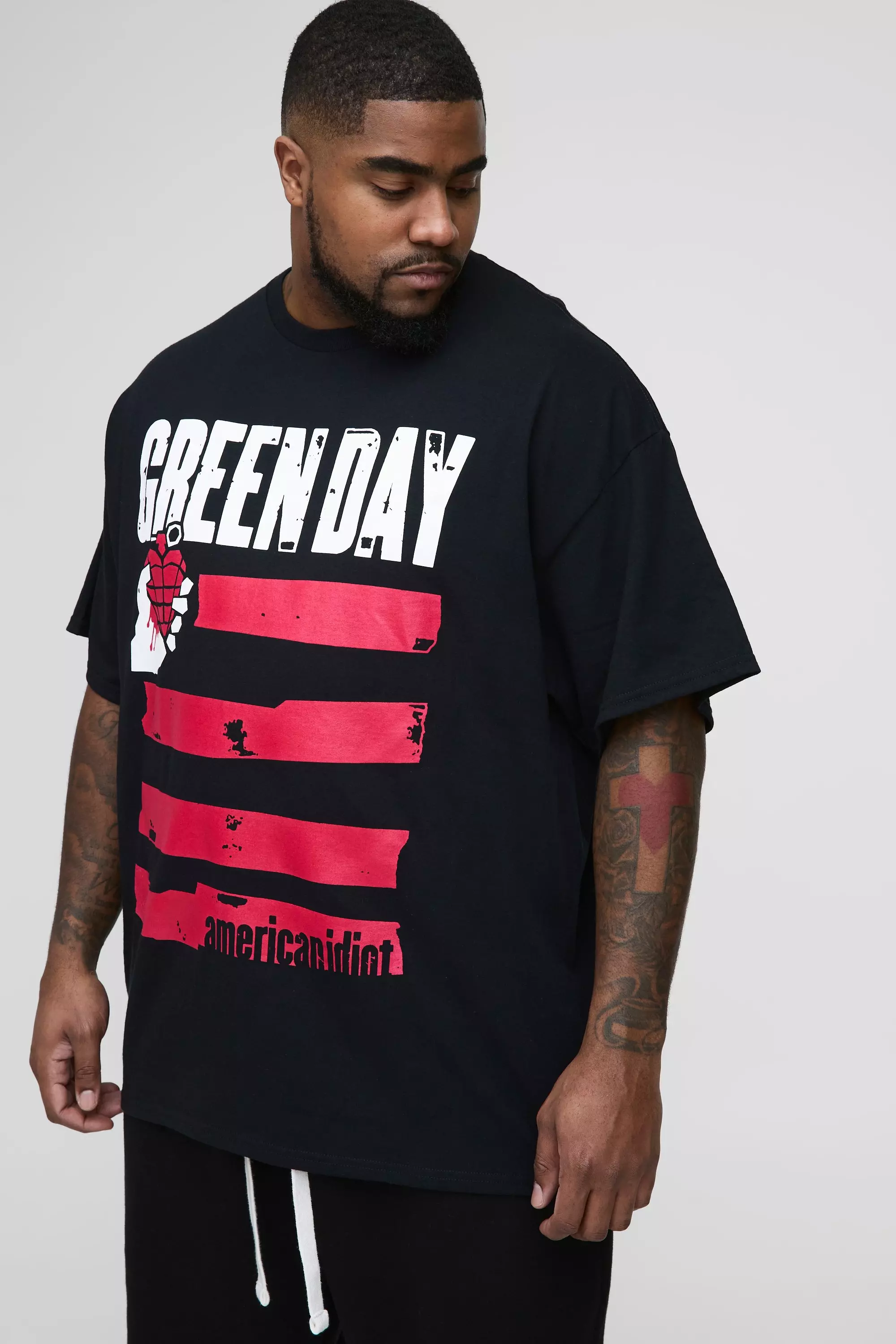 Black Plus Green Day License Print T-Shirt alternative image