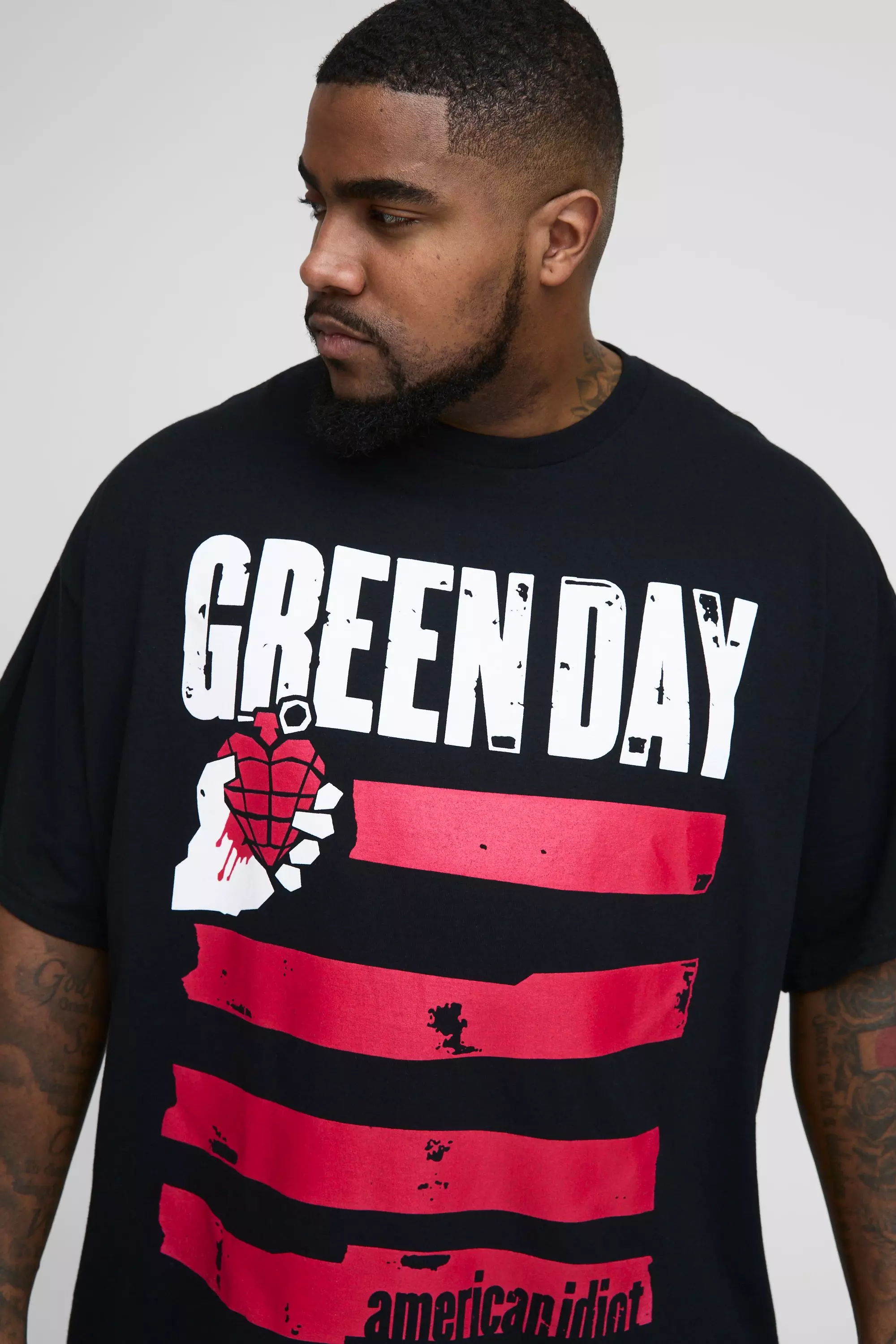 Black Plus Green Day License Print T-Shirt alternative image