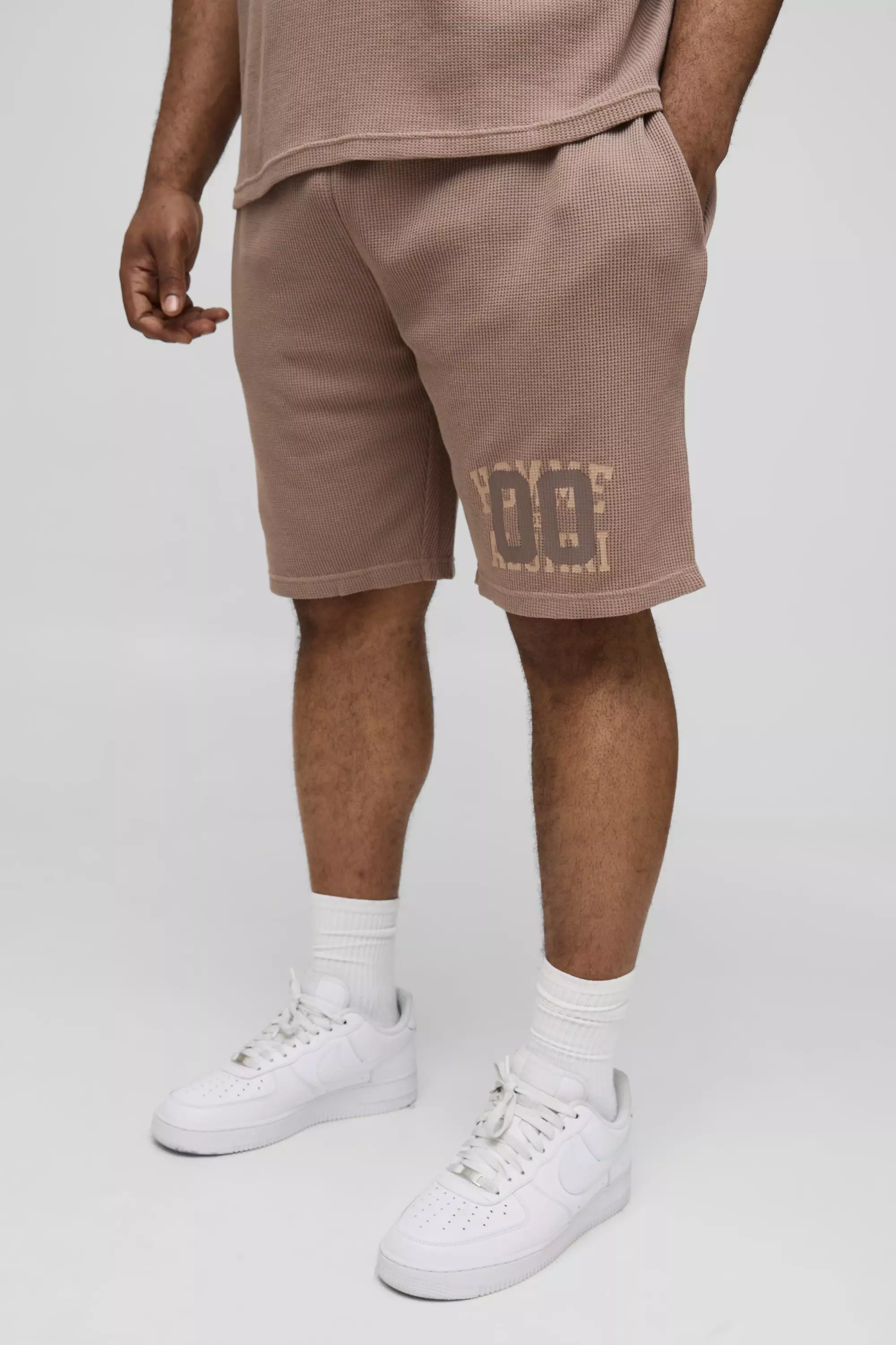 Grande taille - Short large en jersey, Brown autre image